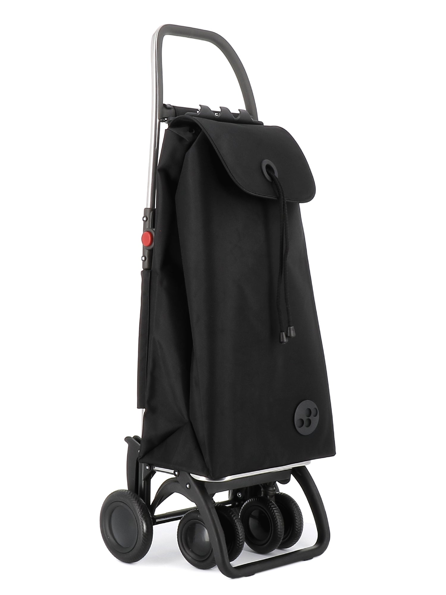Rolser Shopping Cart Black Rolser I-Max MF 4 Wheel 2 Swiveling Foldable Shopping Trolley