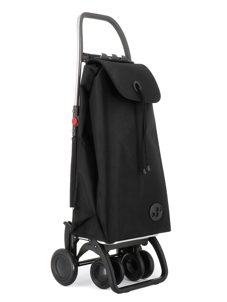 Rolser Shopping Cart Black Rolser I-Max MF 4 Wheel 2 Swiveling Foldable Shopping Trolley