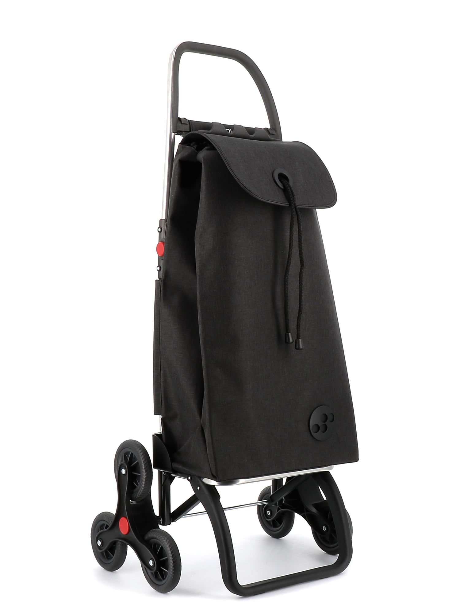 Rolser Shopping Cart Black Rolser I-Max Tweed 6 Wheel Stair Climber Foldable