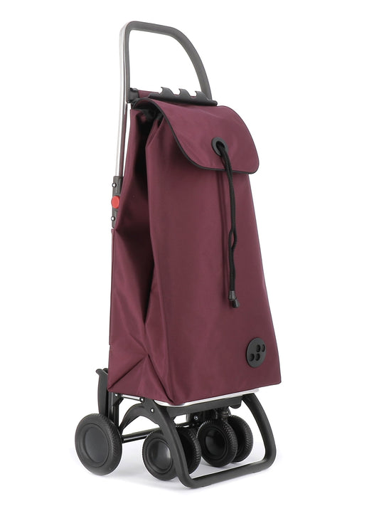 Rolser Shopping Cart Burgundy Rolser I-Max MF 4 Wheel 2 Swiveling Foldable Shopping Trolley