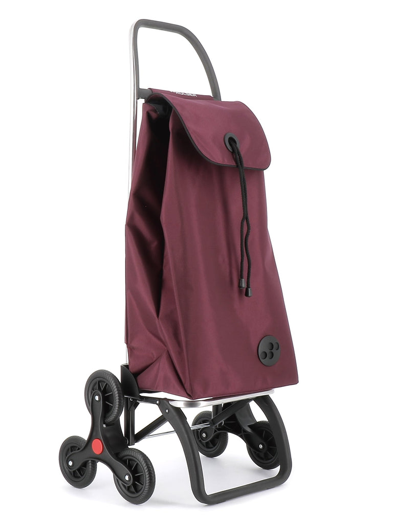 Rolser Shopping Cart Burgundy Rolser I-Max MF 6 Wheel Stair Climber Shopping Trolley