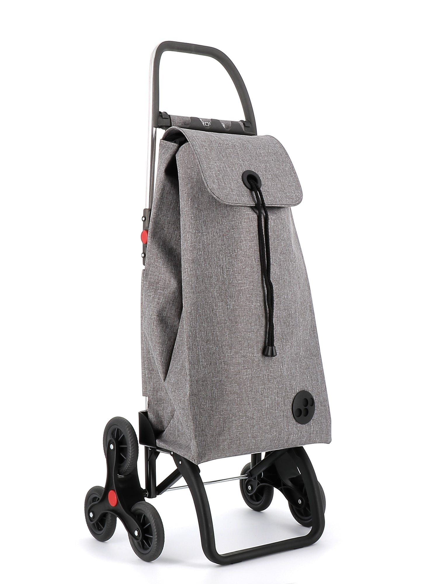 Rolser Shopping Cart Grey Rolser I-Max Tweed 6 Wheel Stair Climber Foldable