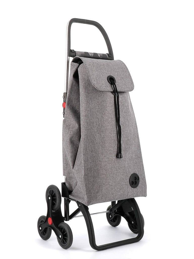 Rolser Shopping Cart Grey Rolser I-Max Tweed 6 Wheel Stair Climber Foldable