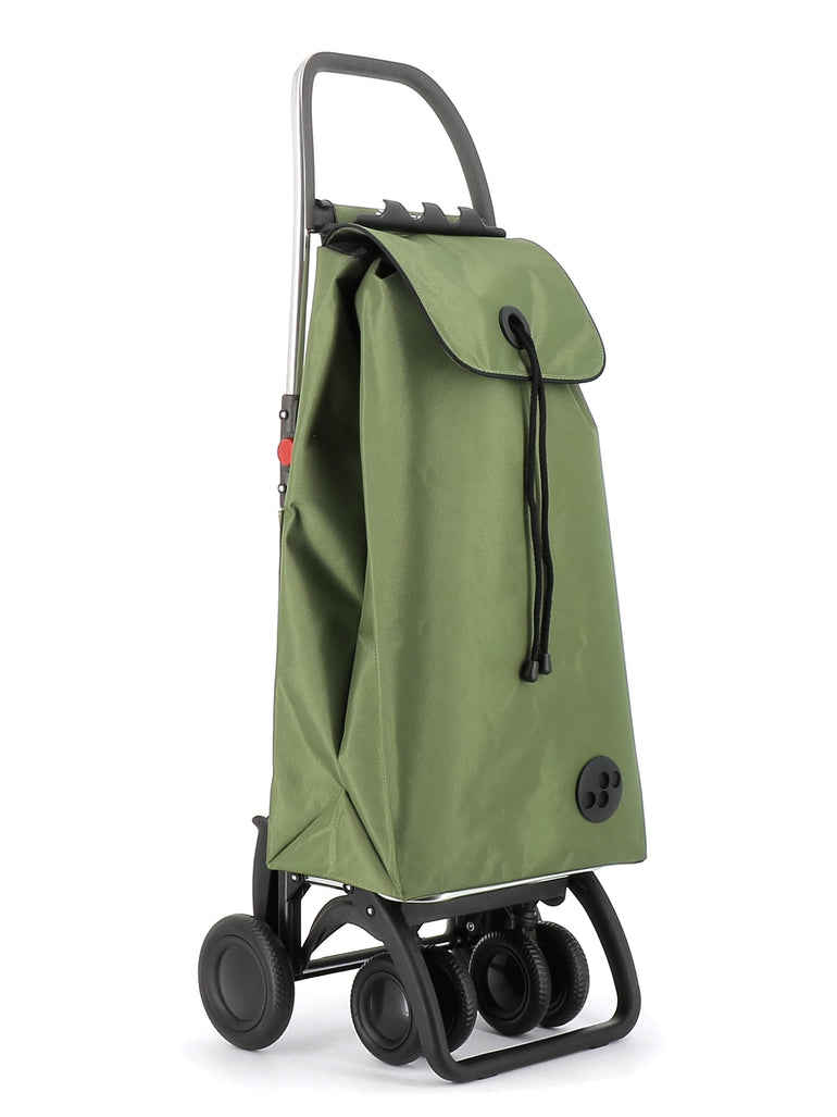 Rolser Shopping Cart Olive Rolser I-Max MF 4 Wheel 2 Swiveling Foldable Shopping Trolley