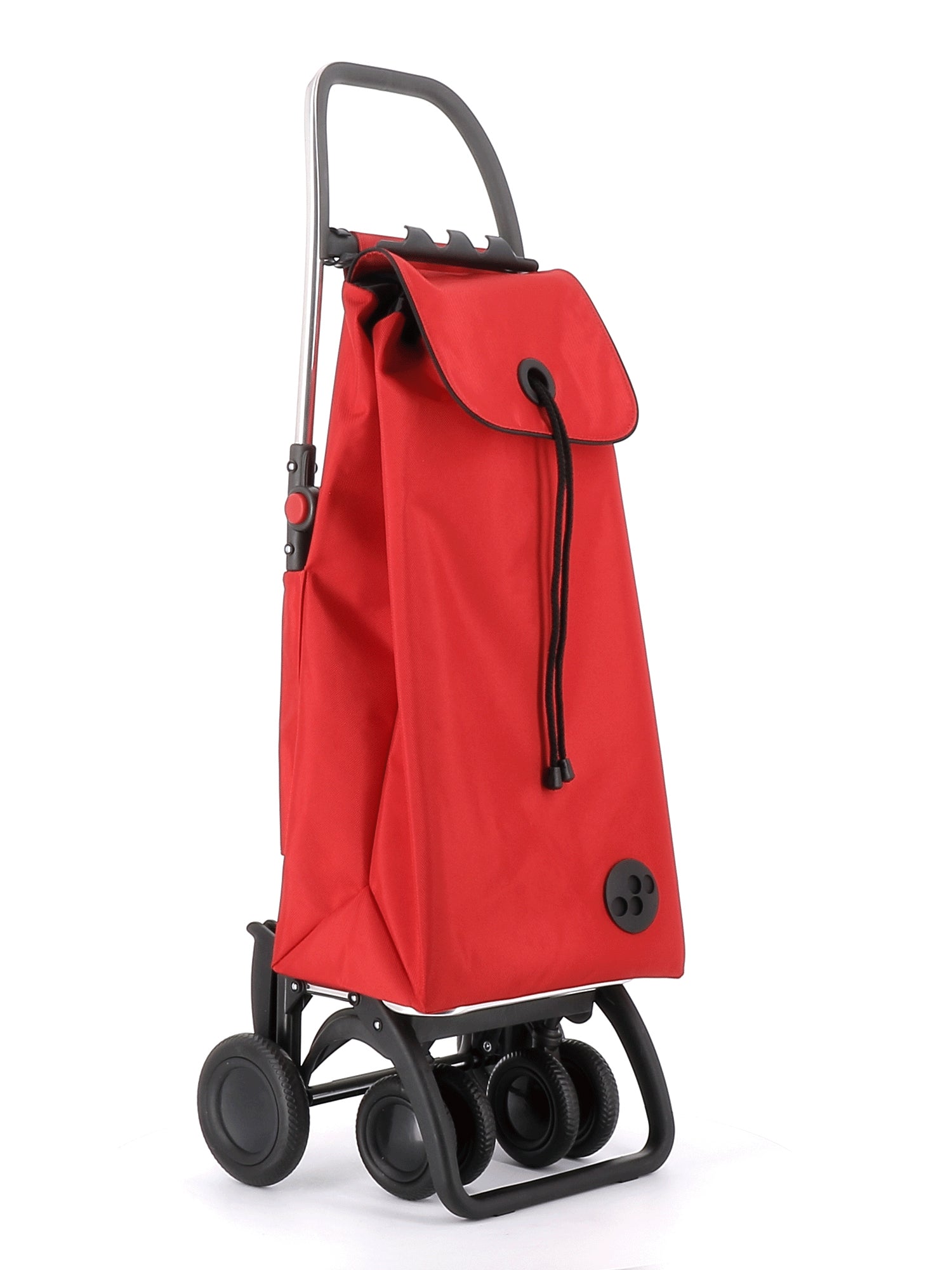 Rolser Shopping Cart Red Rolser I-Max MF 4 Wheel 2 Swiveling Foldable Shopping Trolley