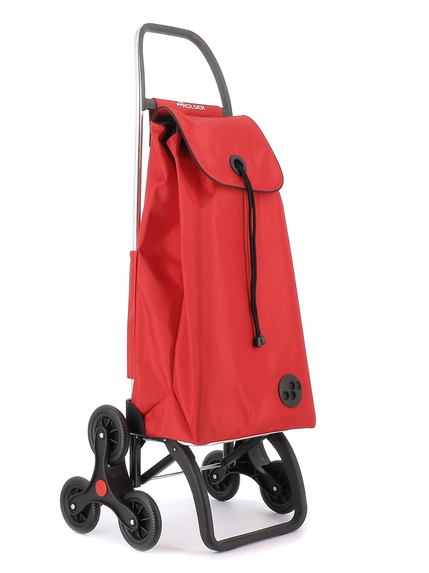 Rolser Shopping Cart Red Rolser I-Max MF 6 Wheel Stair Climber Shopping Trolley