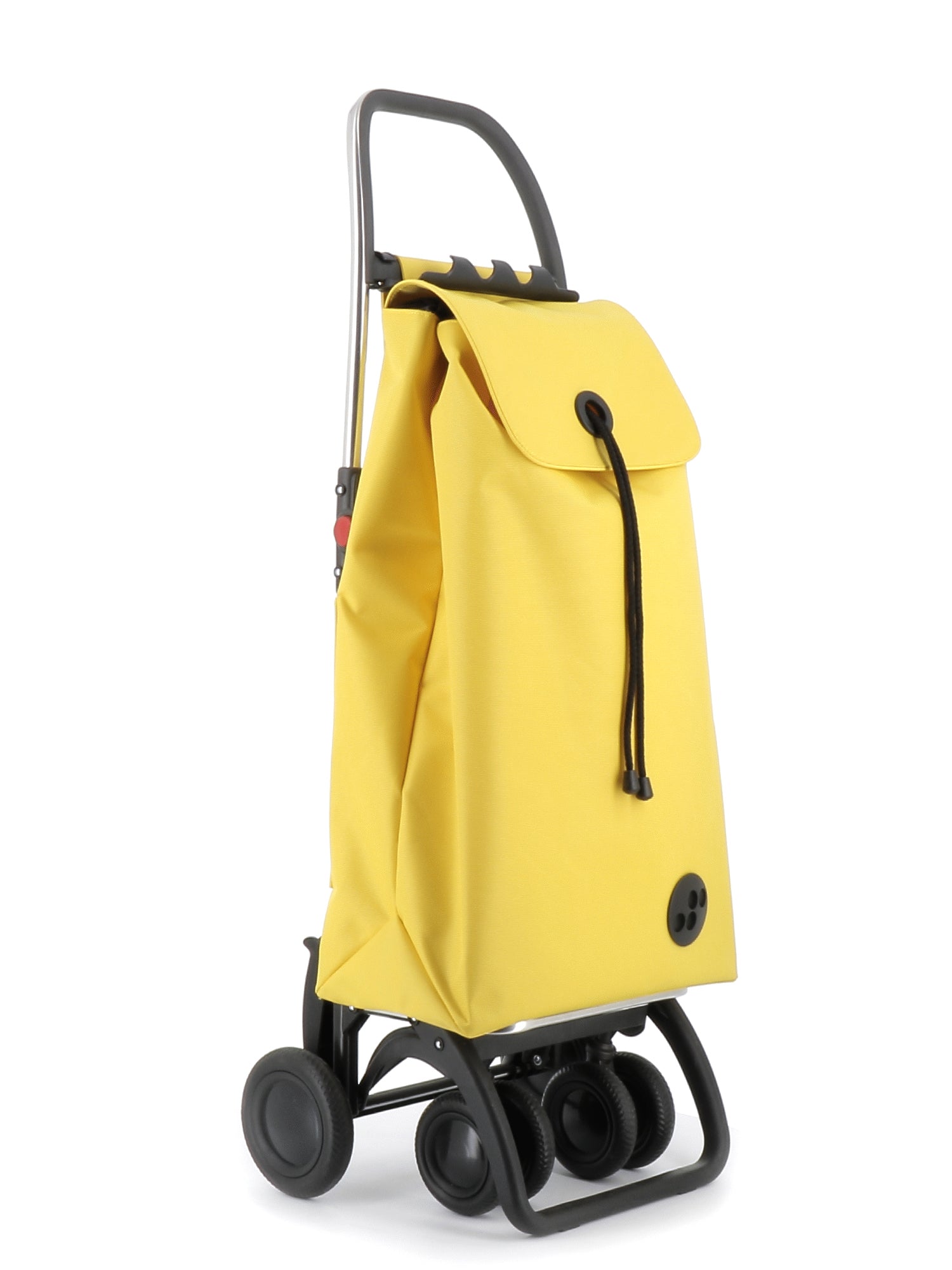 Rolser Shopping Cart Yellow Rolser I-Max MF 4 Wheel 2 Swiveling Foldable Shopping Trolley