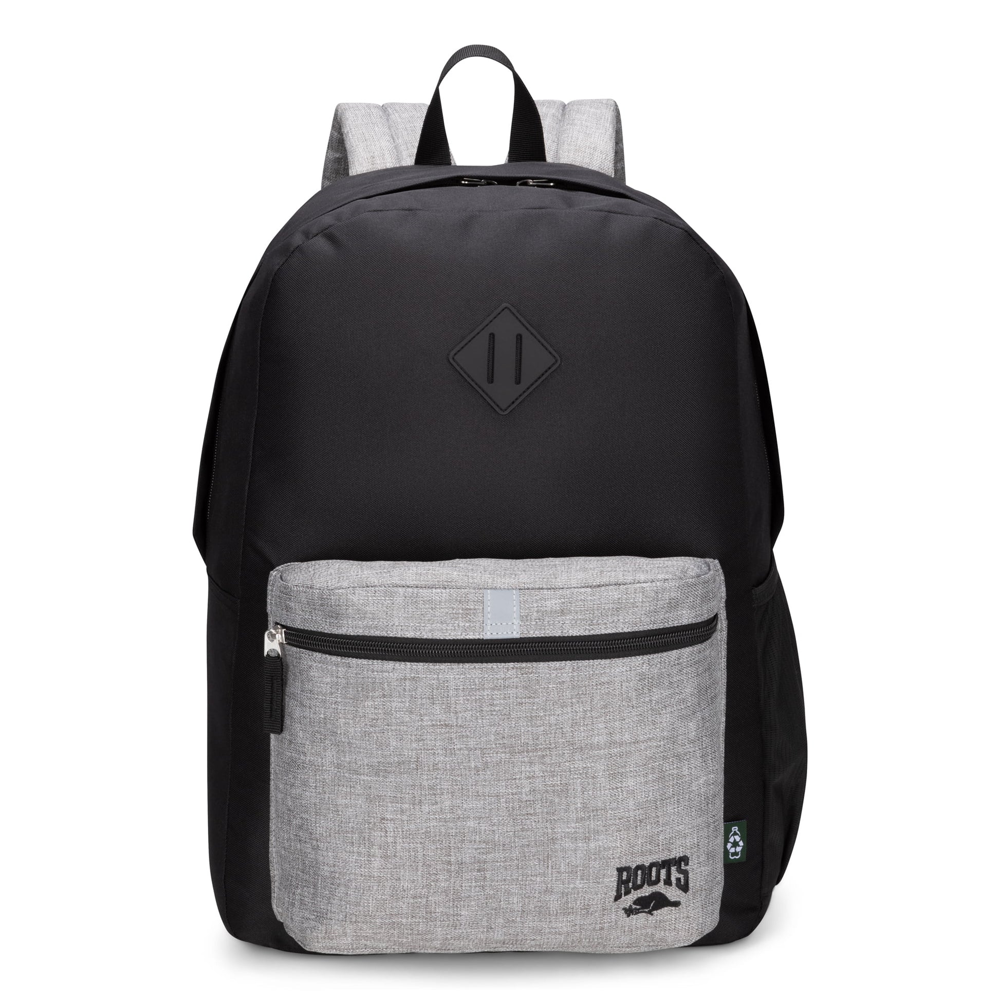 Roots Backpacks Black/Grey Colourblock Roots Recycled Backpack 34L