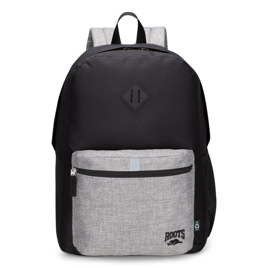 Roots Backpacks Black/Grey Colourblock Roots Recycled Backpack 34L