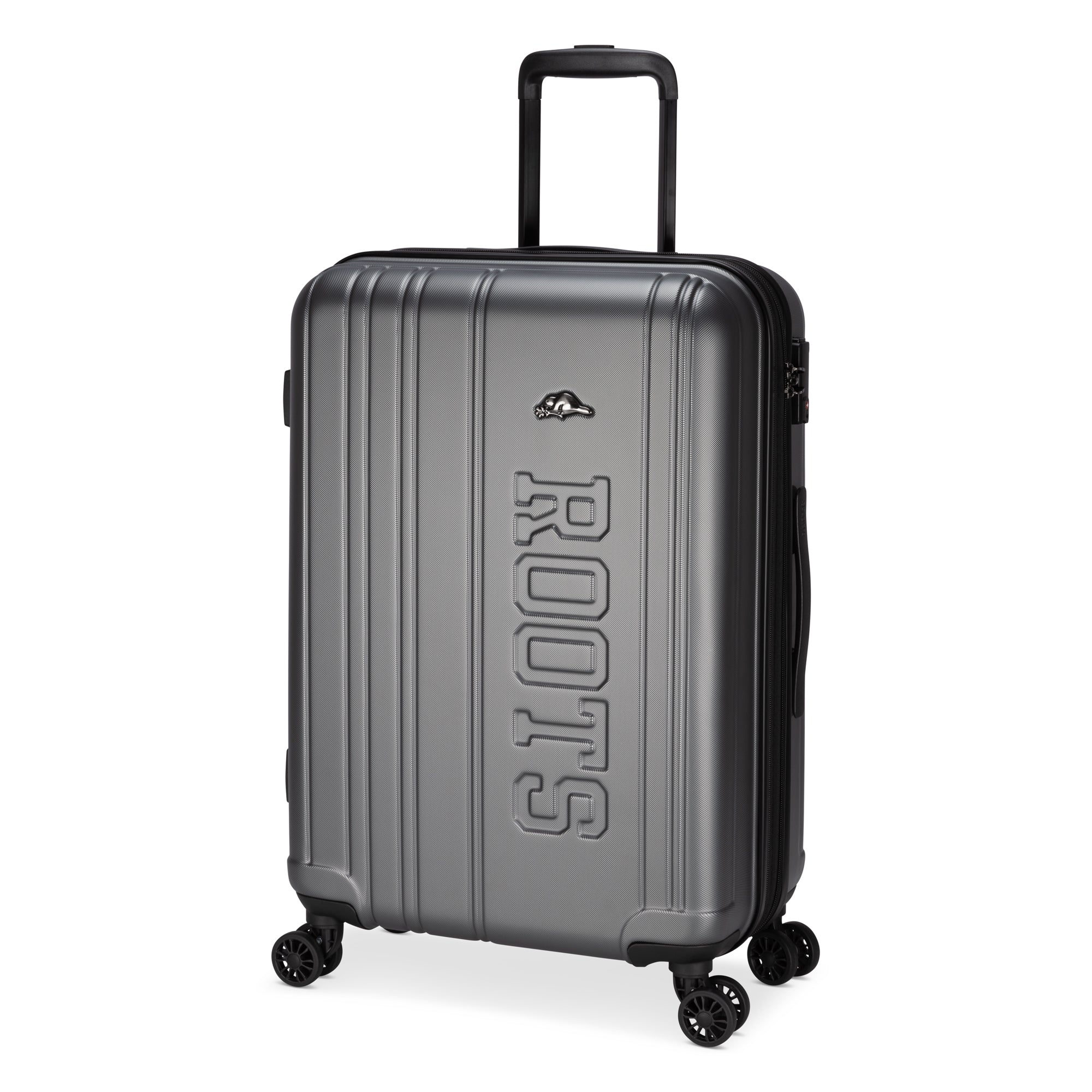 Roots Luggage Anchor Grey Roots Identity Expandable Spinner Medium Luggage