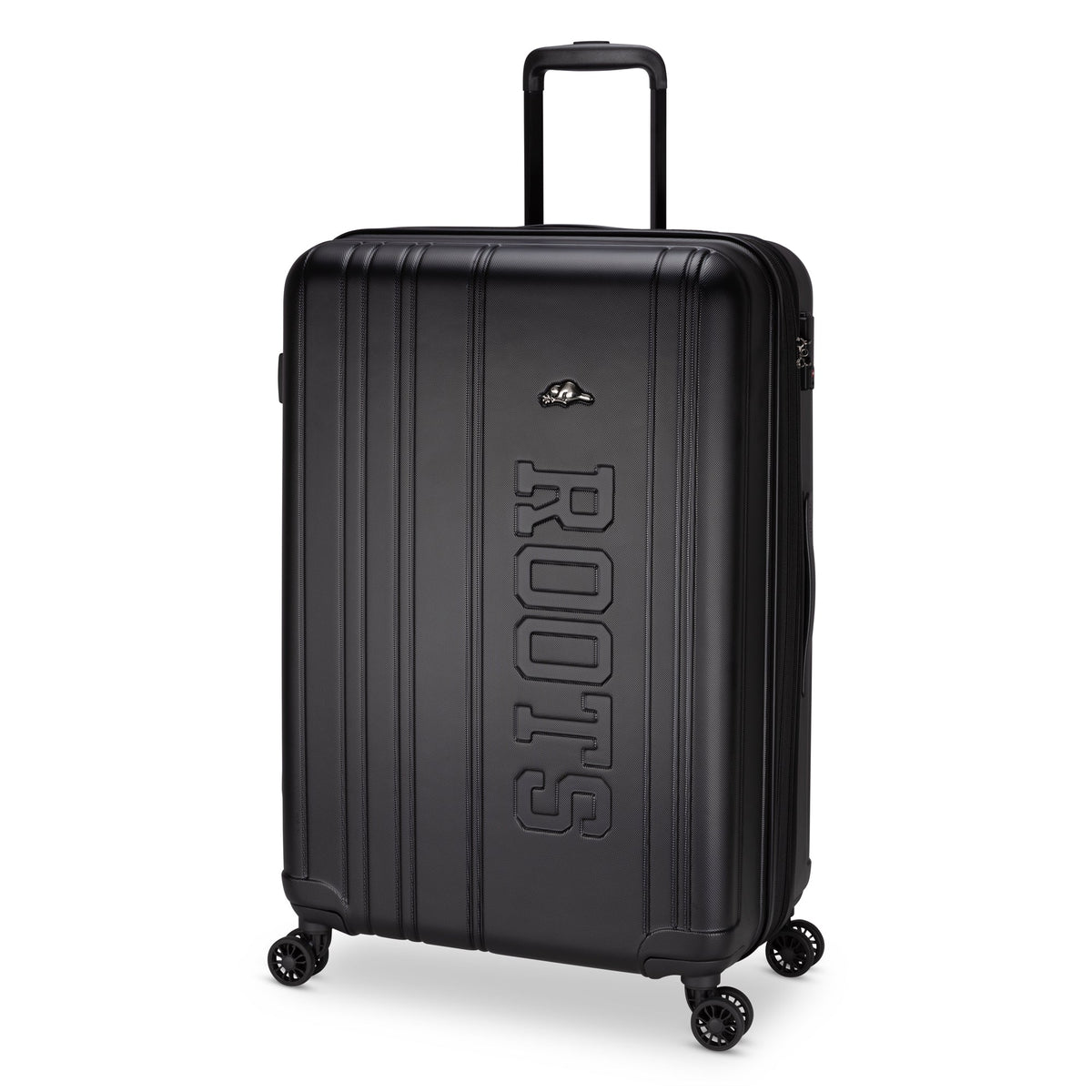 Roots Luggage Black Roots Identity Expandable Spinner 28" Large Luggage