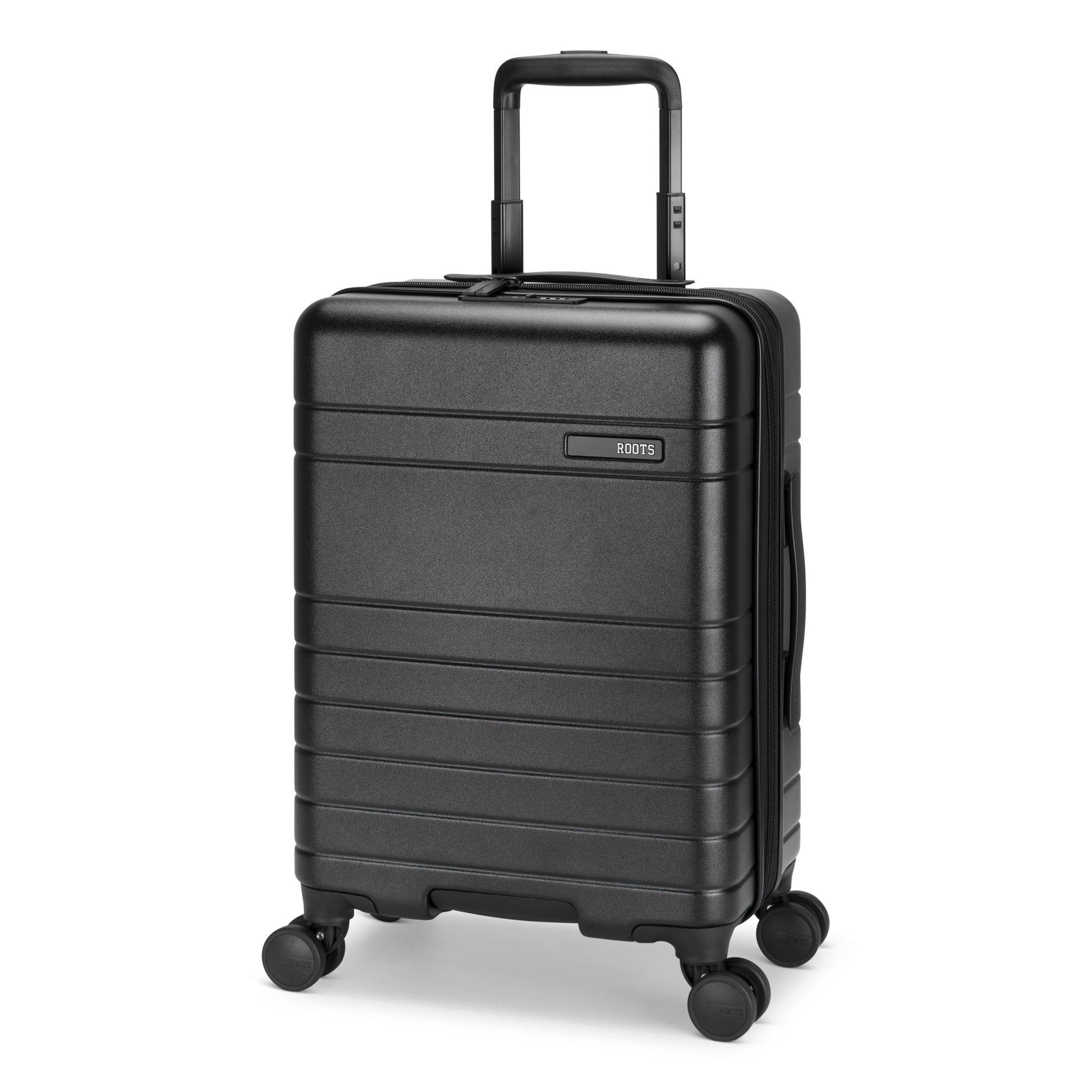 Roots Luggage Black Roots Travel Expandable Spinner 19" Carry-On Luggage