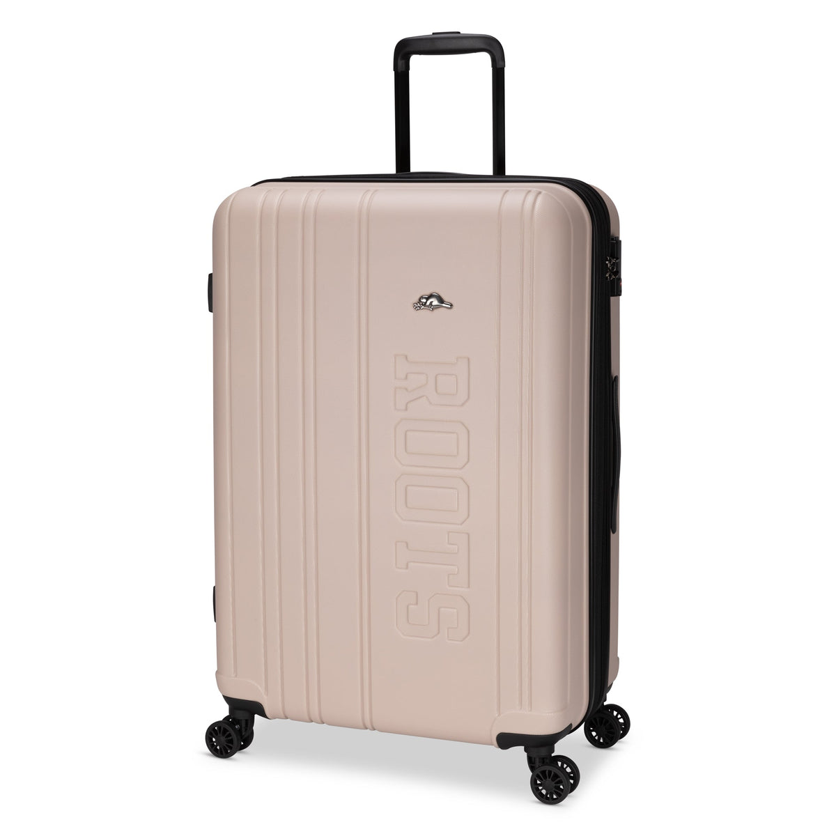 Roots Luggage Light Taupe Roots Identity Expandable Spinner 28" Large Luggage