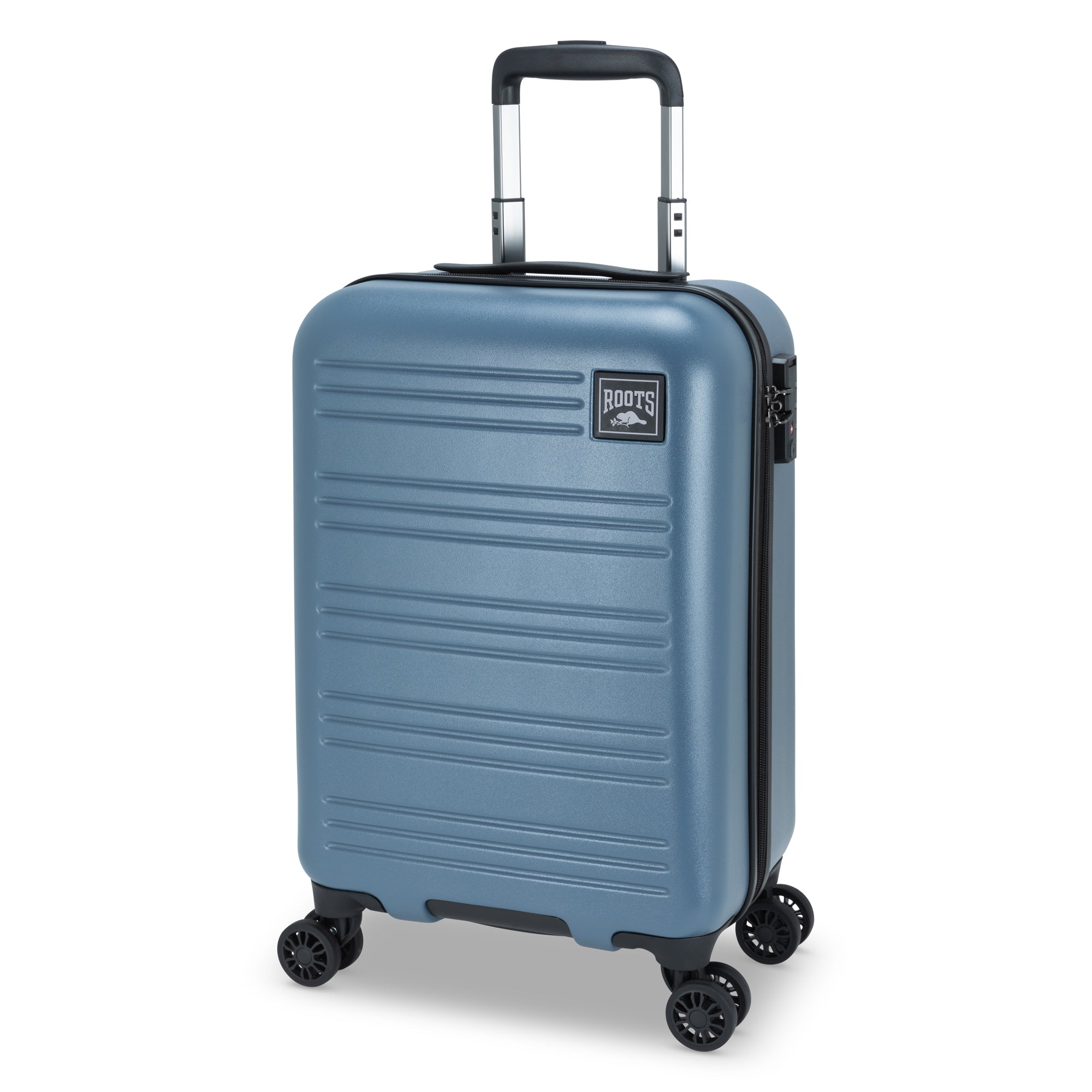 Roots Luggage Misty Blue Roots Chalet Spinner Carry-On Luggage