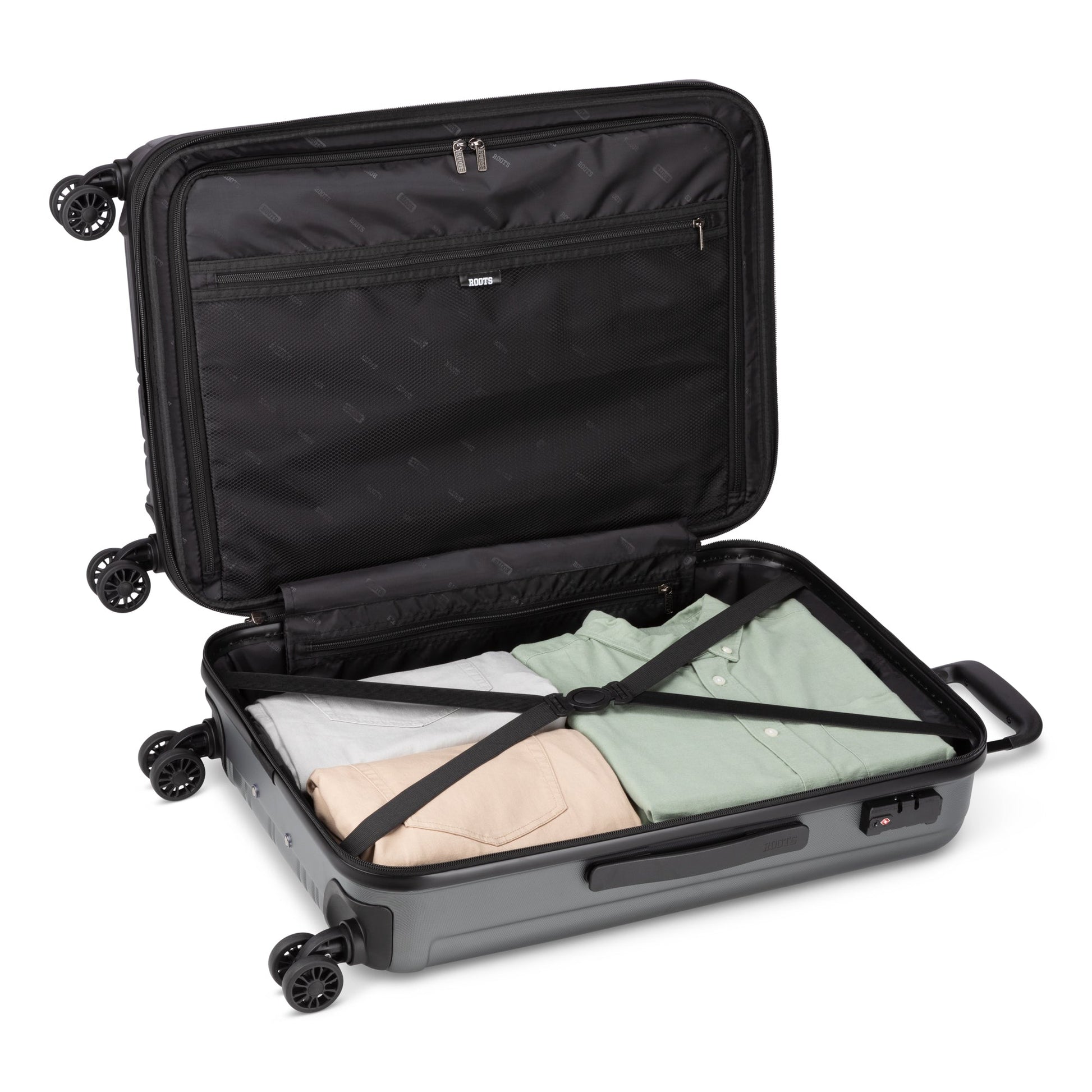 Roots Luggage Roots Identity Expandable Spinner Medium Luggage