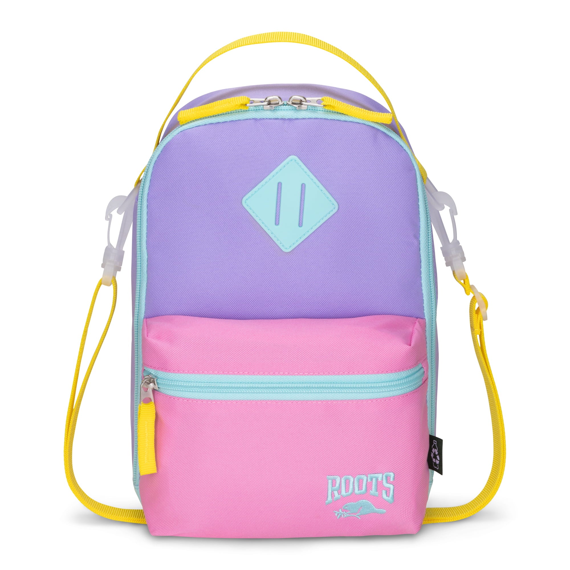 Roots Lunch Bag Pink Purple Roots Recycled Lunch Bag 7L
