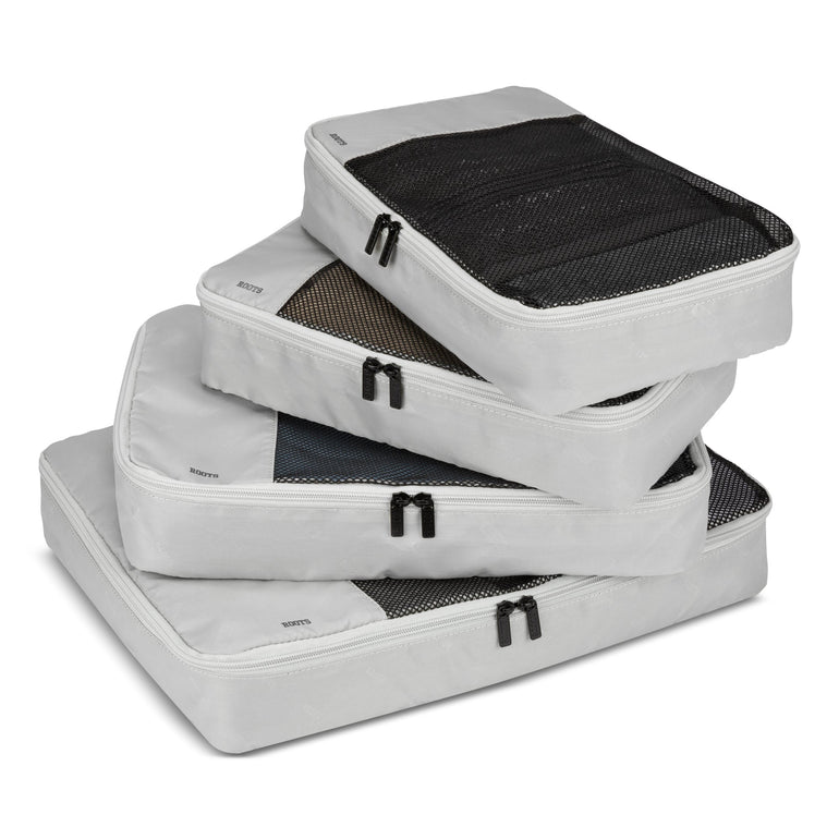 Roots Travel Accessories Off-White Roots Travel Set of 3 Packing Cubes