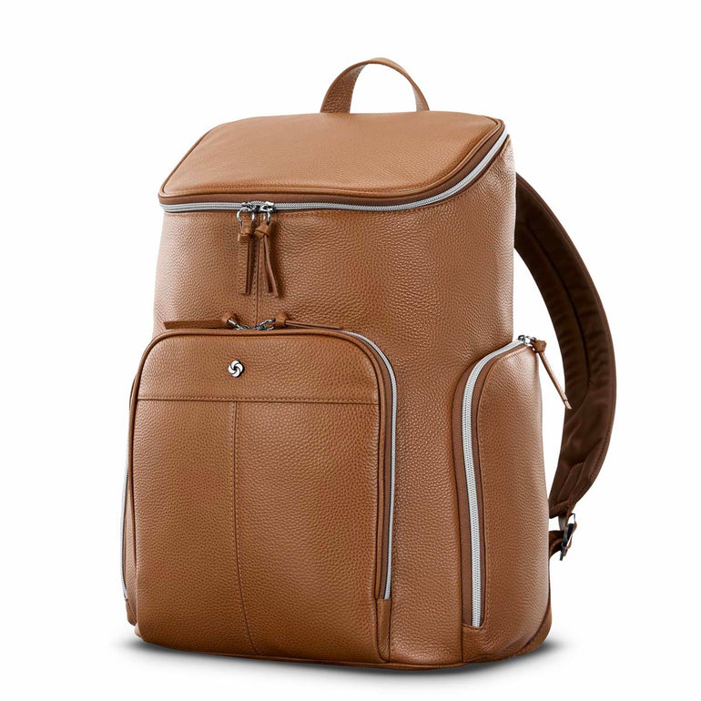 Samsonite Backpacks Cognac Samsonite Mobile Solution 2 Leather Deluxe Backpack