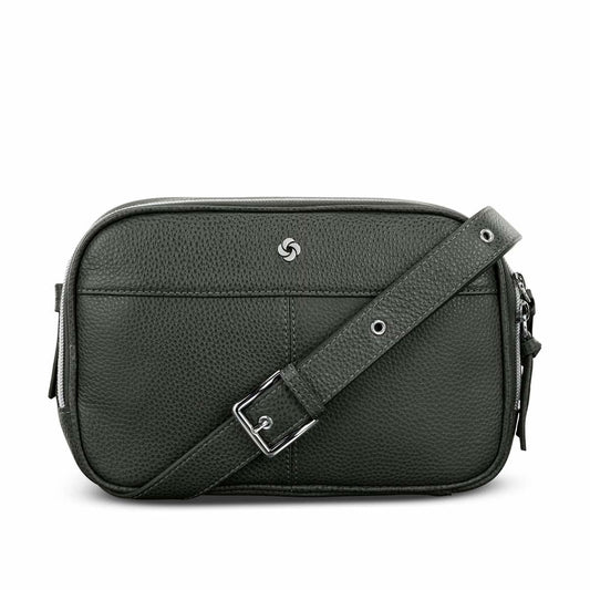 Samsonite Cross-Body Bag Olive Samsonite Mobile Solution 2 Leather RFID Crossbody