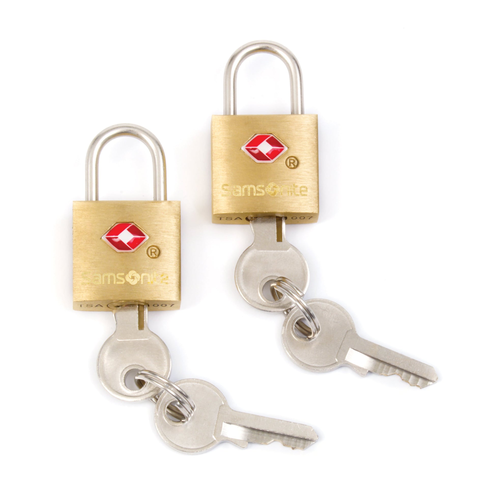 Samsonite Locks Brass Samsonite 2 Pack TSA Brass Key Locks