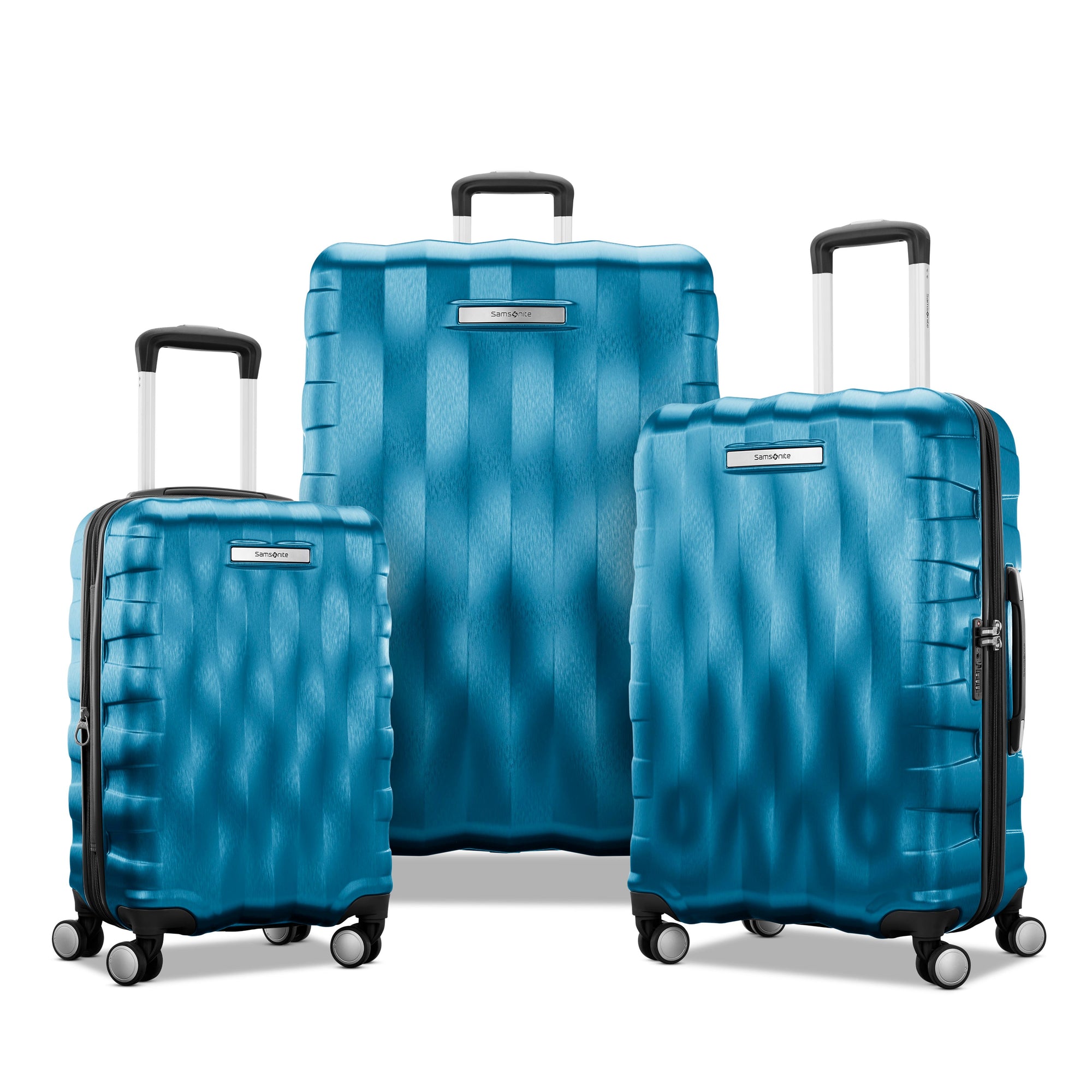 Samsonite Luggage Adriatic Blue Samsonite Ziplite 6 Spinner 3-Piece Nested Luggage Set