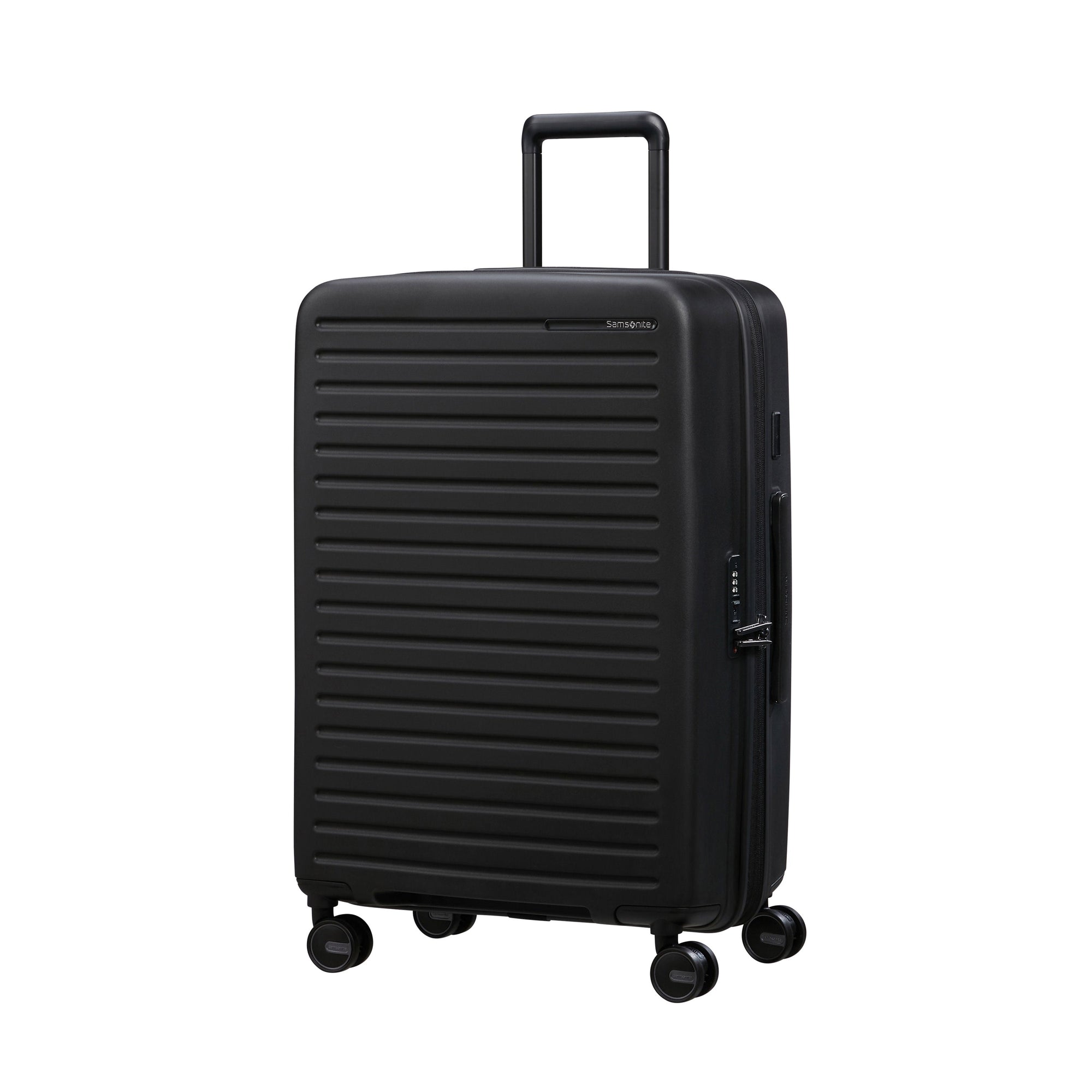 Samsonite Luggage Black Samsonite Restackd Spinner Medium Expandable Luggage