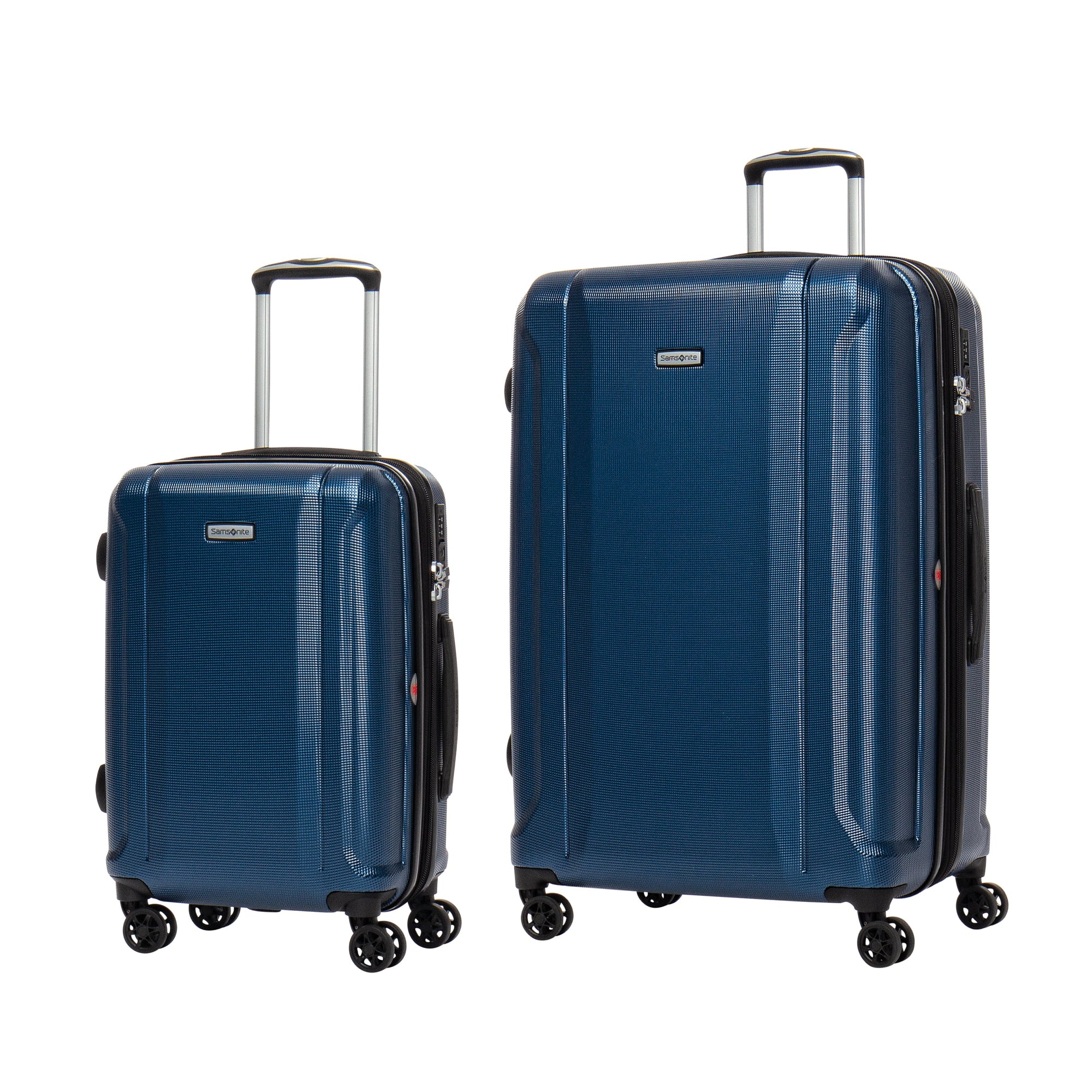 Samsonite Luggage Blue Samsonite Omni 3.0 - 2 Piece Spinner Expandable Luggage Set (Carry-On & Large)