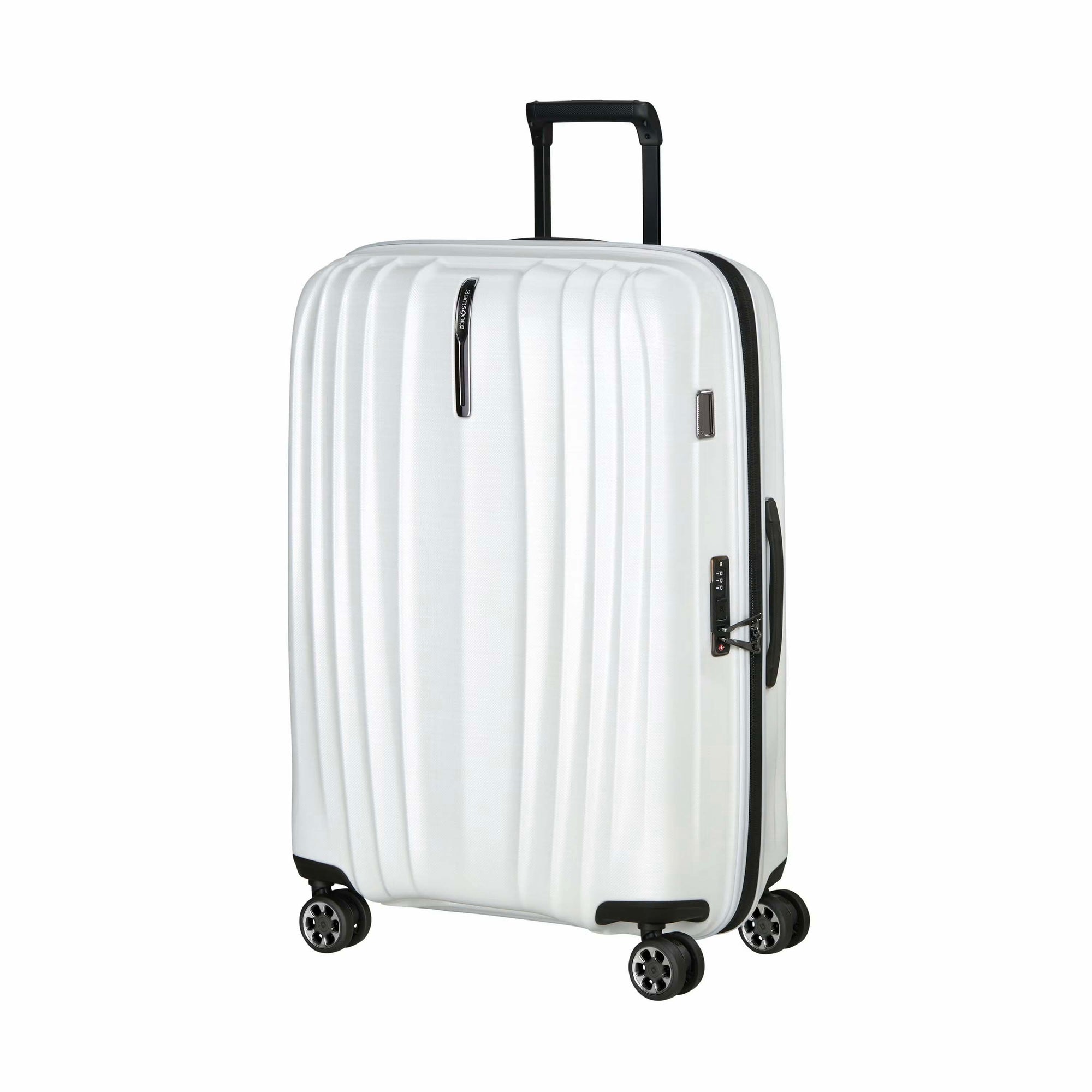 Samsonite Luggage Cotton White Samsonite Nexis Spinner Large Luggage (28)