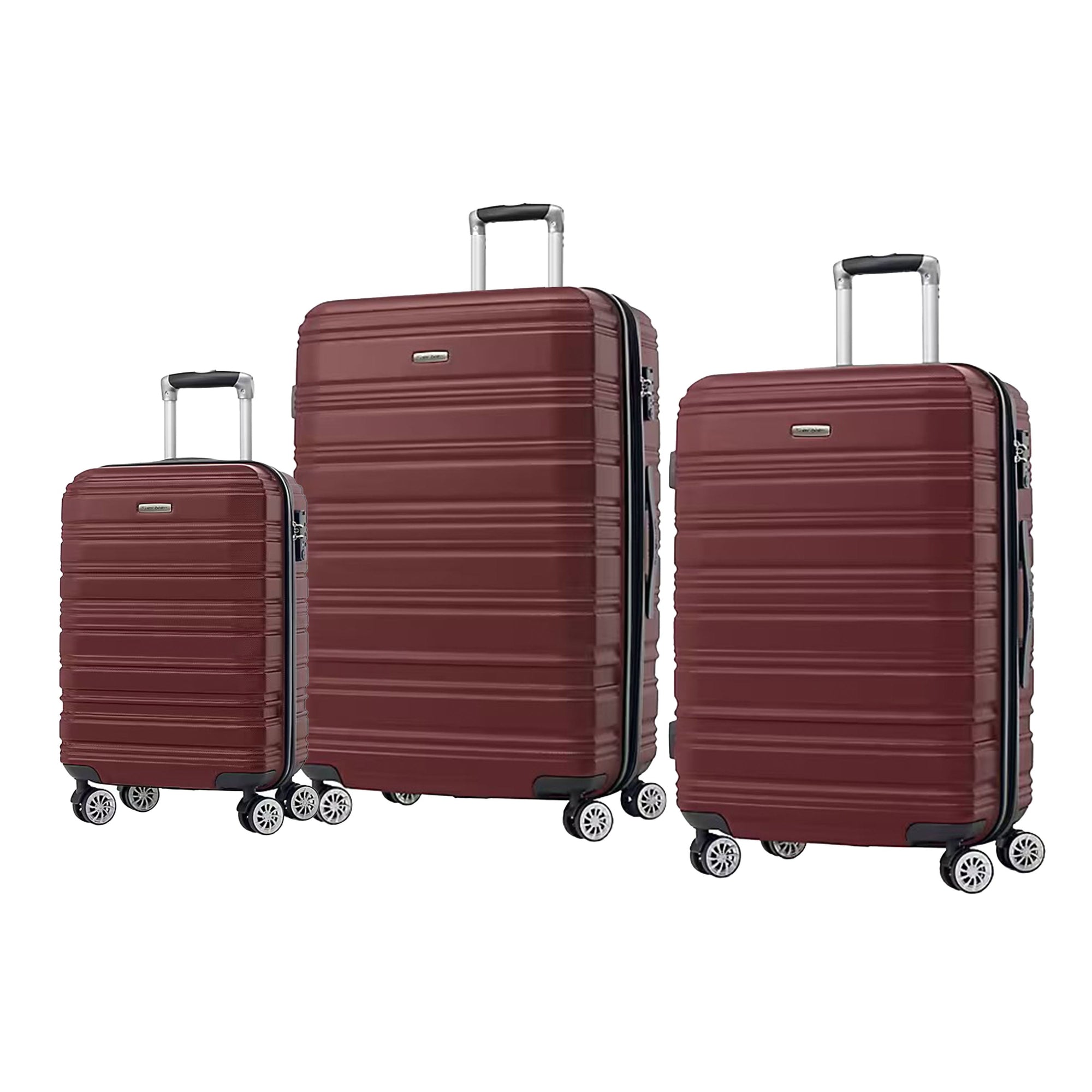 Samsonite Luggage Dark Red Samsonite Rhapsody 360 Spinner 3-Piece Luggage Set