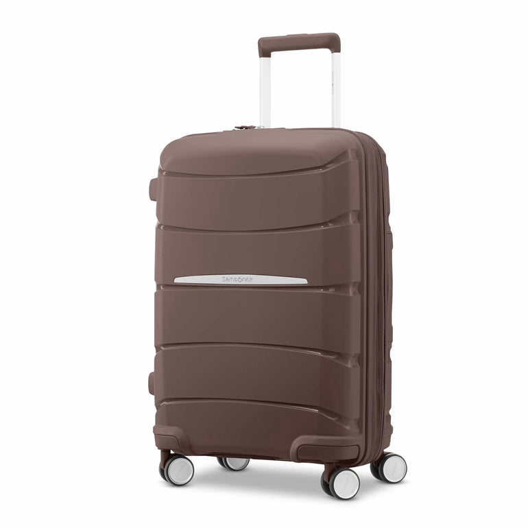 Samsonite Luggage Limited Edition: Chocolate Mauve Samsonite Outline Pro Carry-On Spinner Luggage