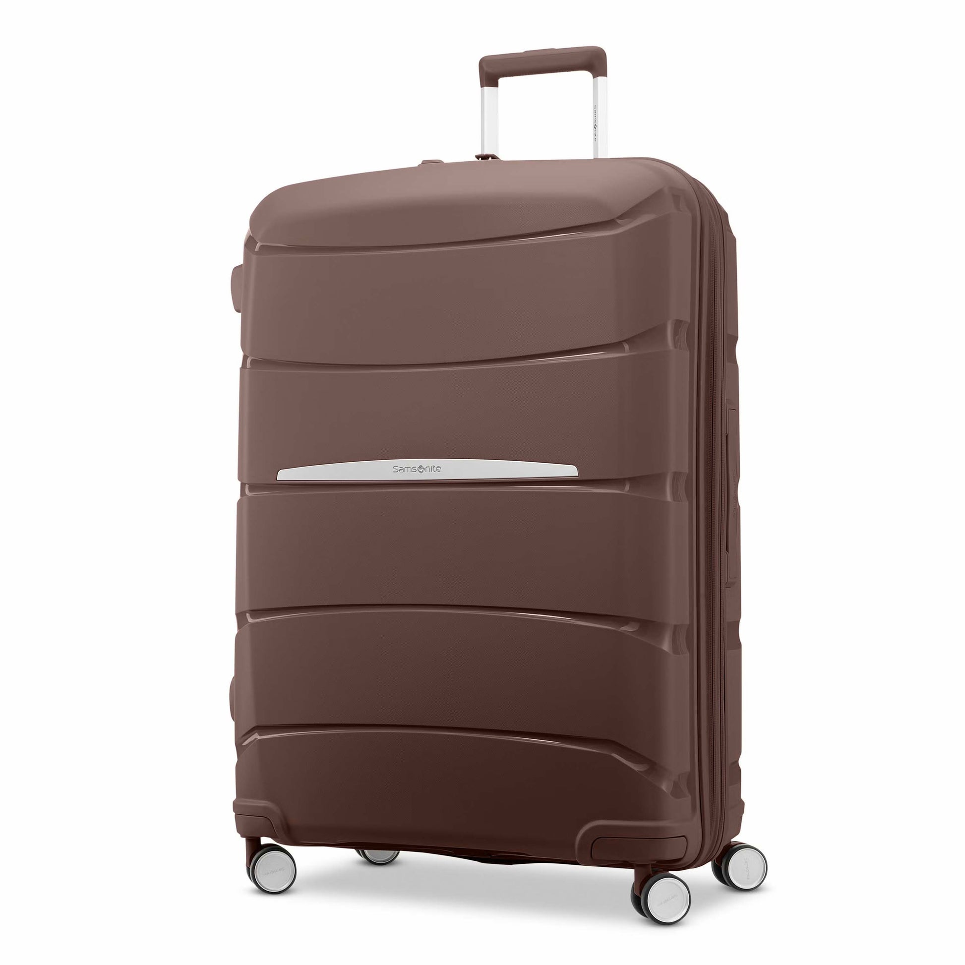 Samsonite Luggage Limited Edition: Chocolate Mauve Samsonite Outline Pro Large Expandable Spinner Luggage