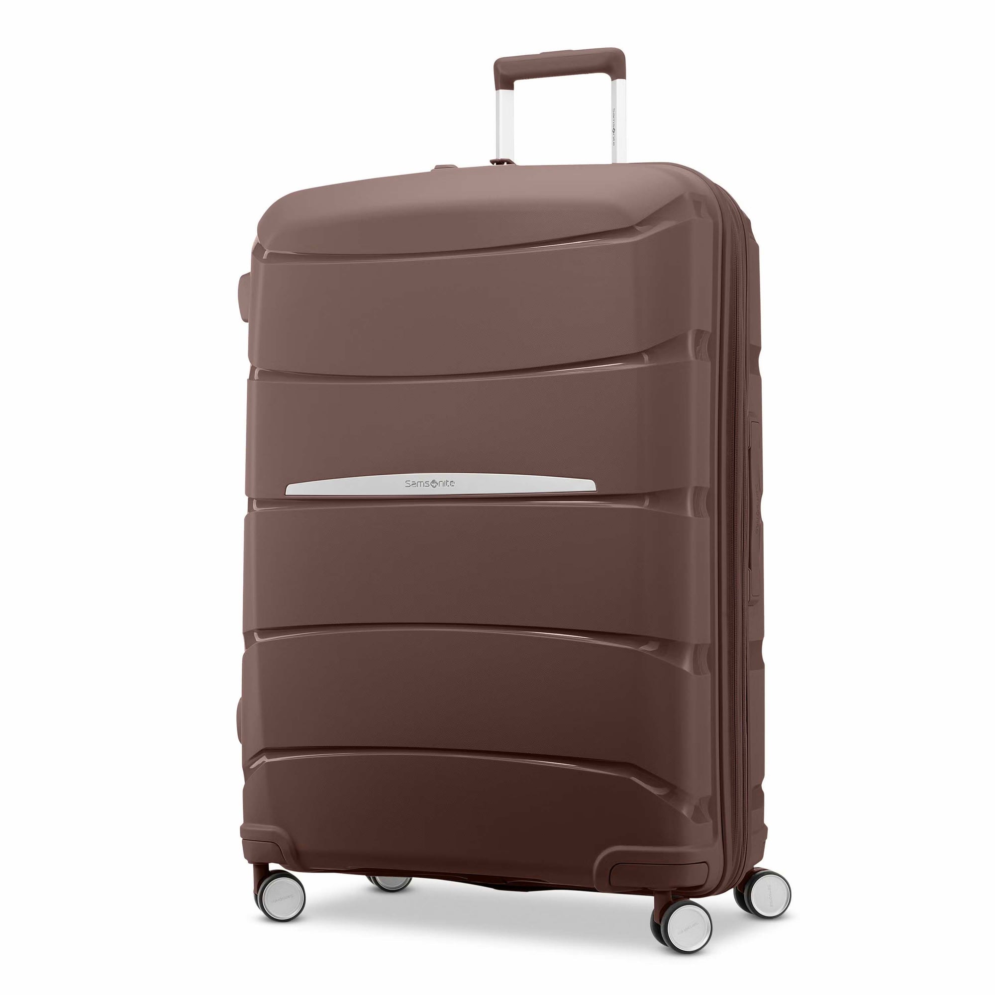 Samsonite Luggage Limited Edition: Chocolate Mauve Samsonite Outline Pro Large Expandable Spinner Luggage