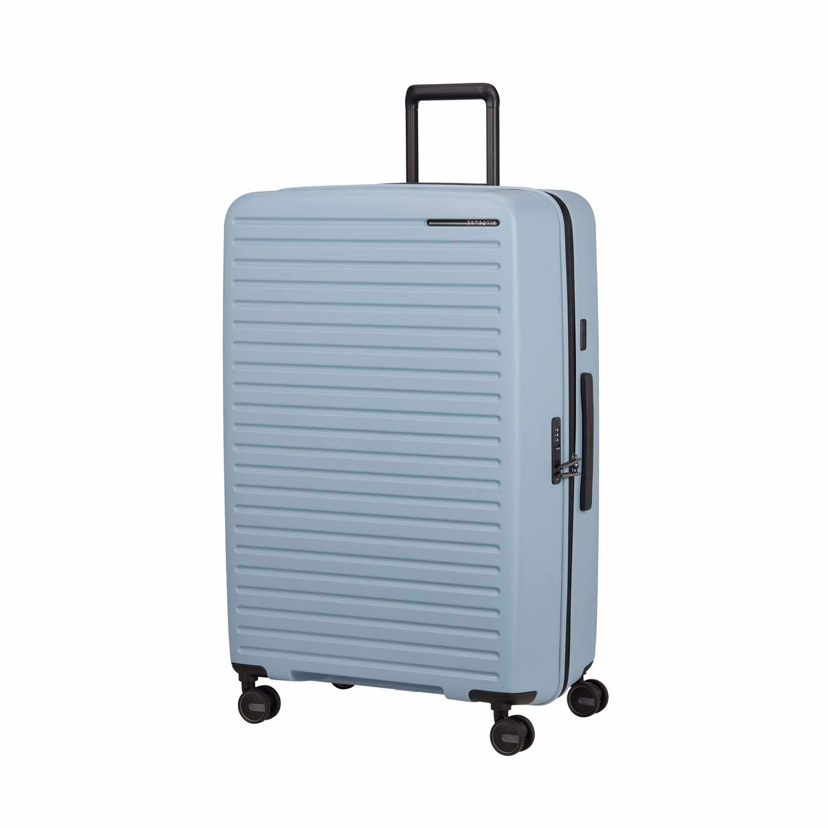 Samsonite Luggage Limited Edition: Fog Blue Samsonite Restackd Spinner Large Expandable Luggage