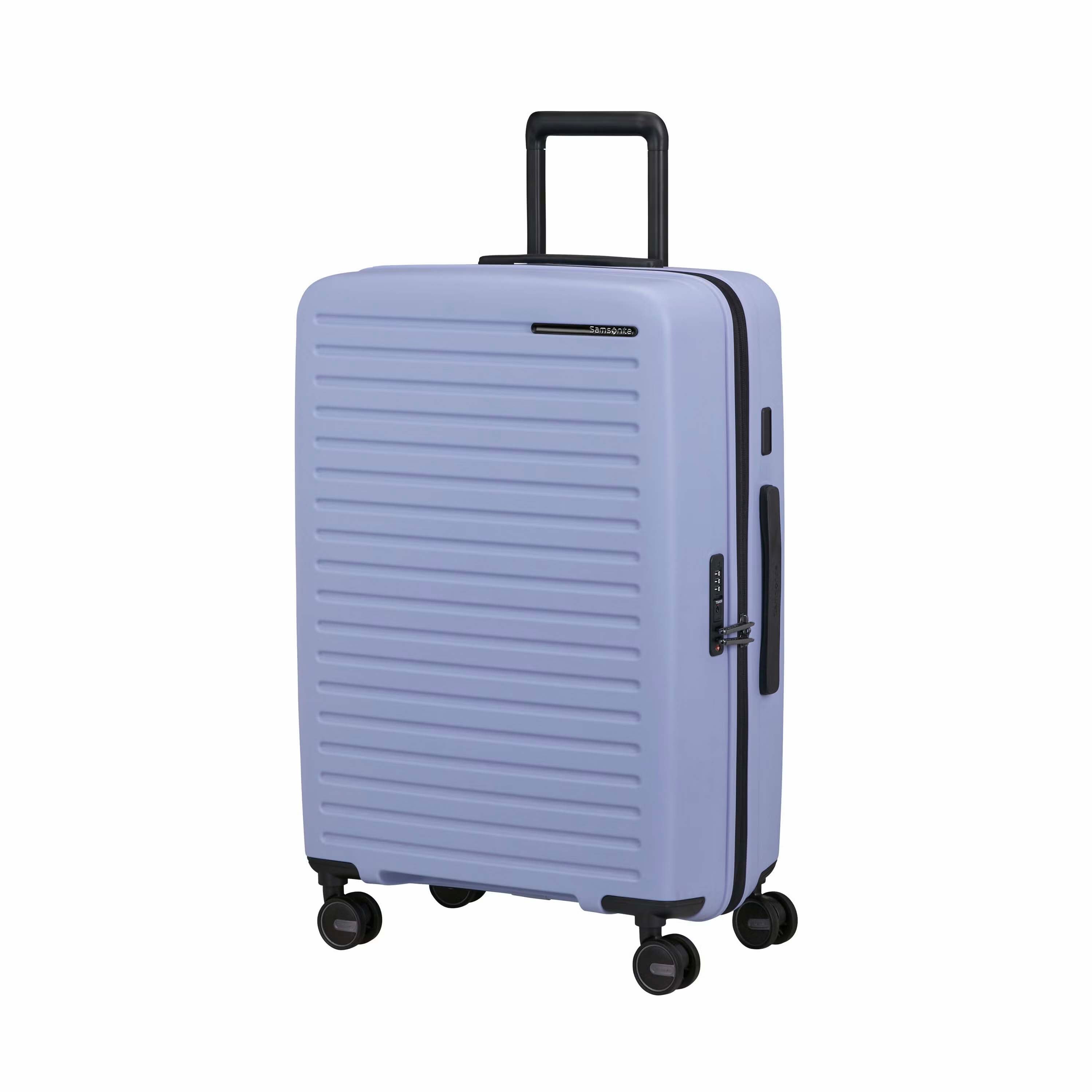 Samsonite Luggage Limited Edition: Lavender Samsonite Restackd Spinner Medium Expandable Luggage