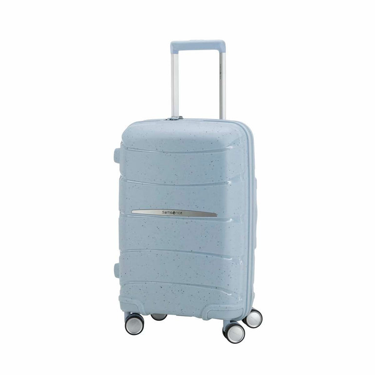 Samsonite Luggage Limited Edition: Translucent Blue Samsonite Outline Pro Carry-On Spinner Luggage
