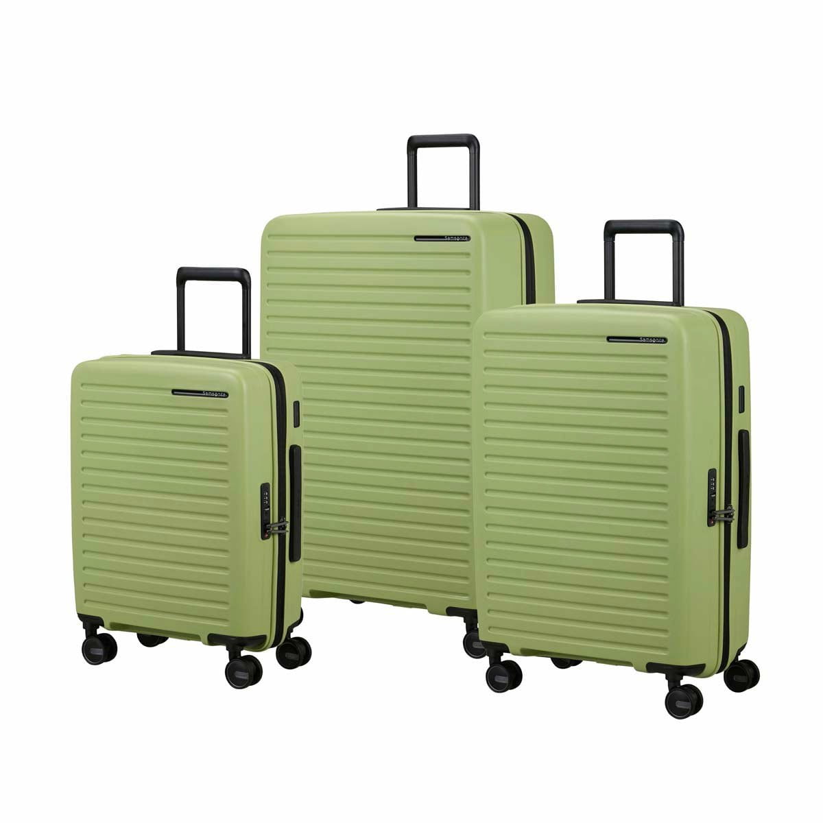 Samsonite Luggage Limited Edition: Wasabi Samsonite Restackd Spinner Expandable 3-Piece Nested Luggage Set