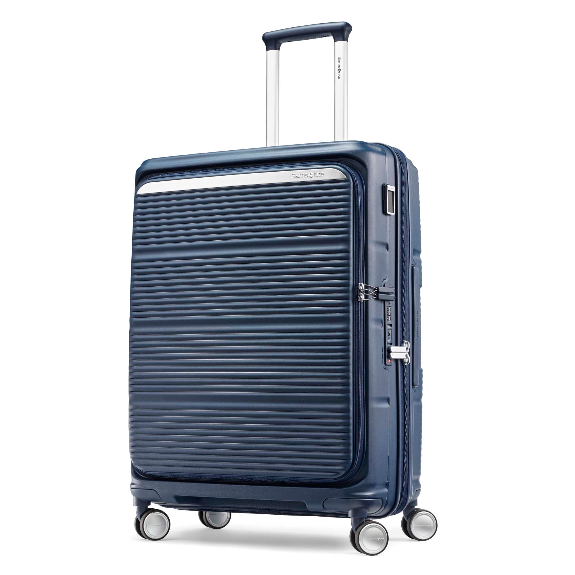 Samsonite Luggage Midnight Navy Samsonite Paralux Hardside Expandable Spinner Medium Luggage