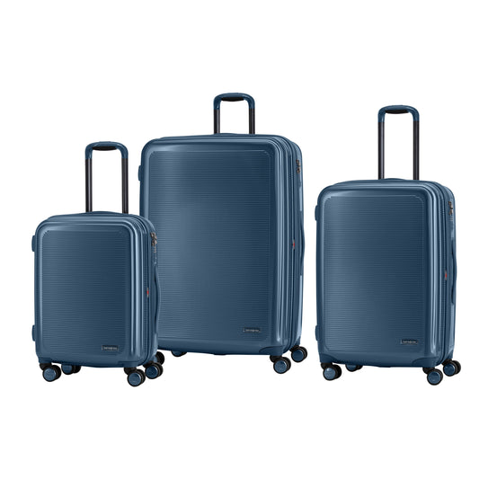 Samsonite Luggage Navy Blue Samsonite Kenya 3-Piece Nested Spinner Luggage Set