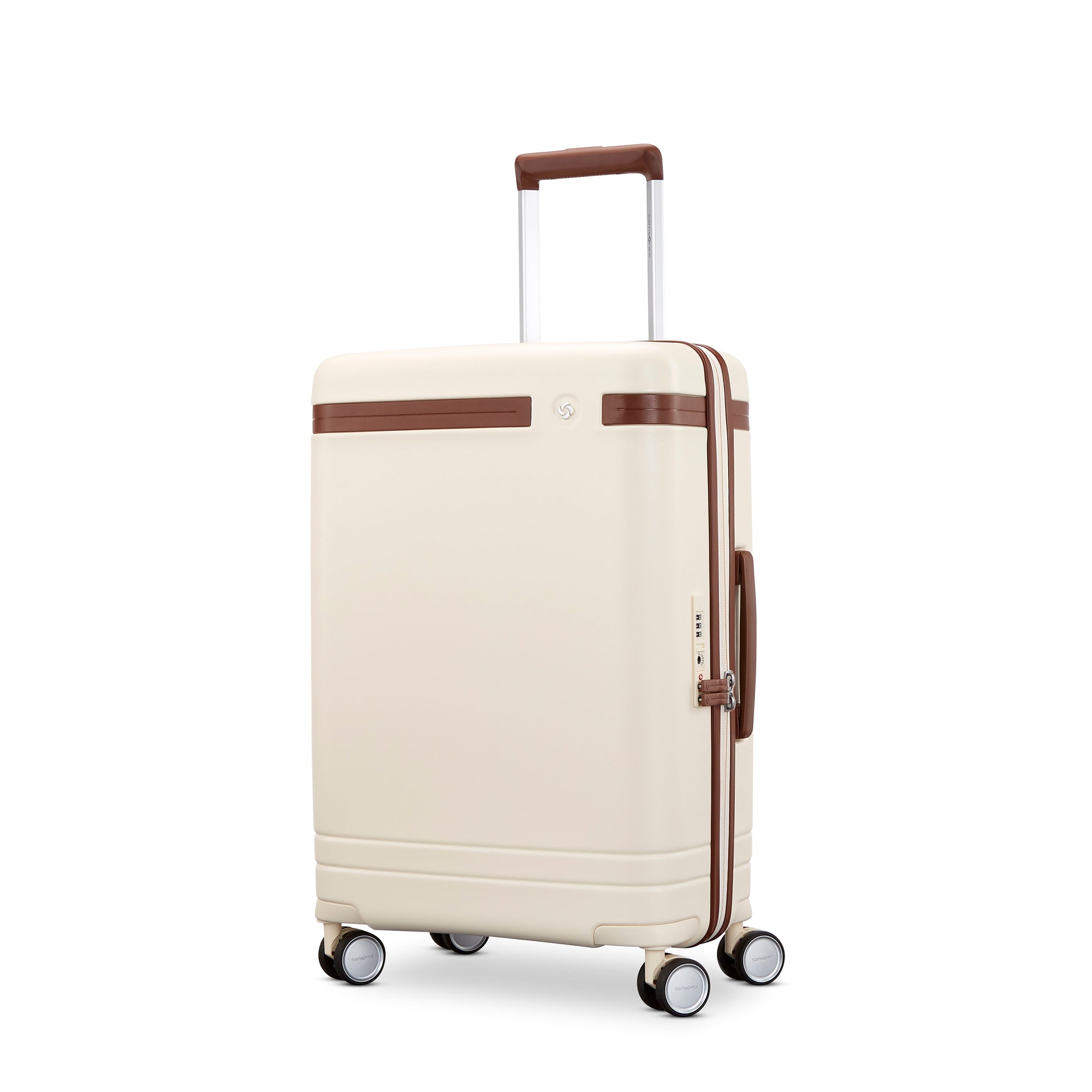 Samsonite Luggage Off-White Samsonite Virtuosa Spinner Carry-On Luggage