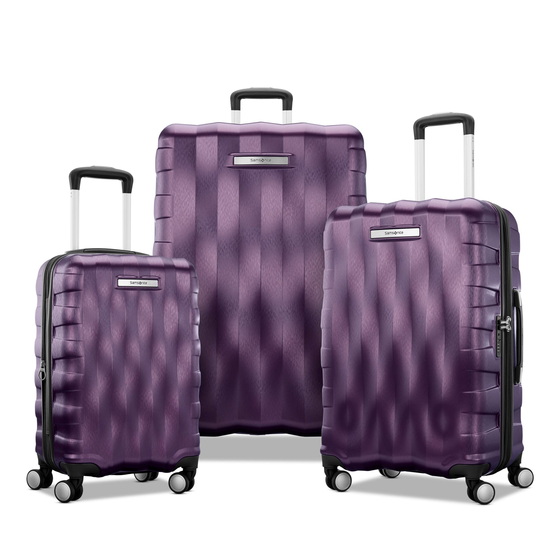 Samsonite Luggage Purple Samsonite Ziplite 6 Spinner 3-Piece Nested Luggage Set