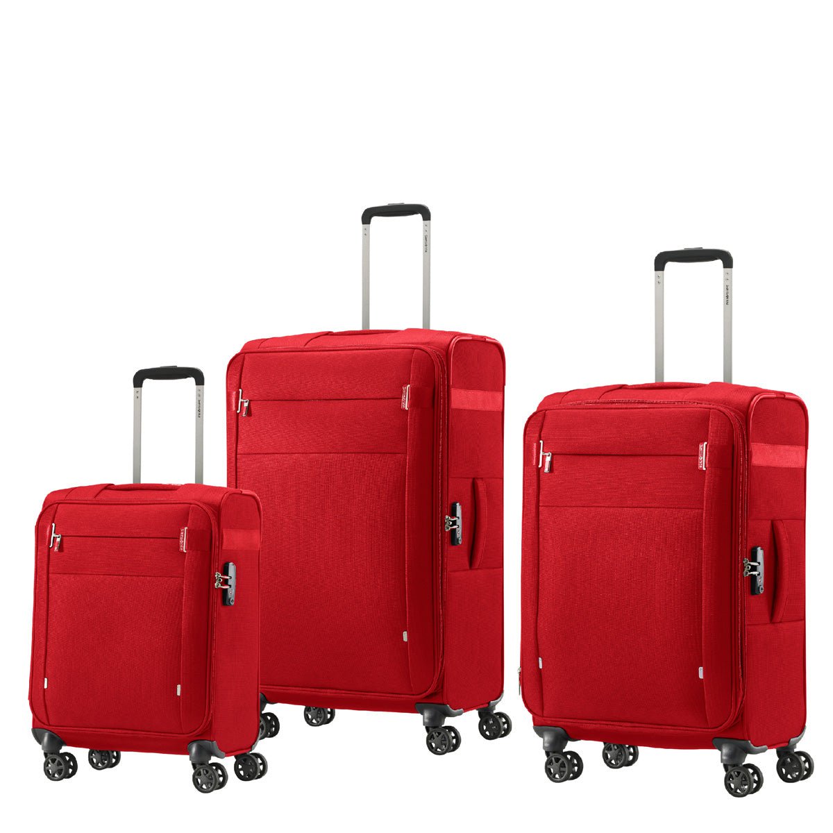 Samsonite Luggage Red Samsonite Rhapsody Superlite Spinner 3-Piece Luggage Set