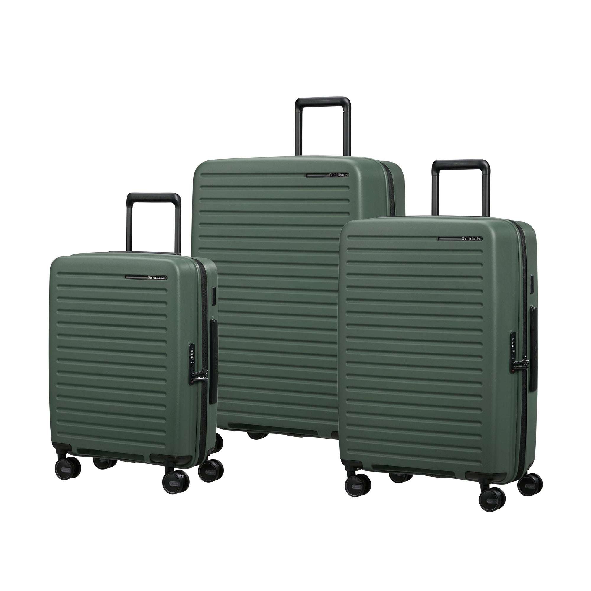 Samsonite Luggage Sage Samsonite Restackd Spinner Expandable 3-Piece Nested Luggage Set