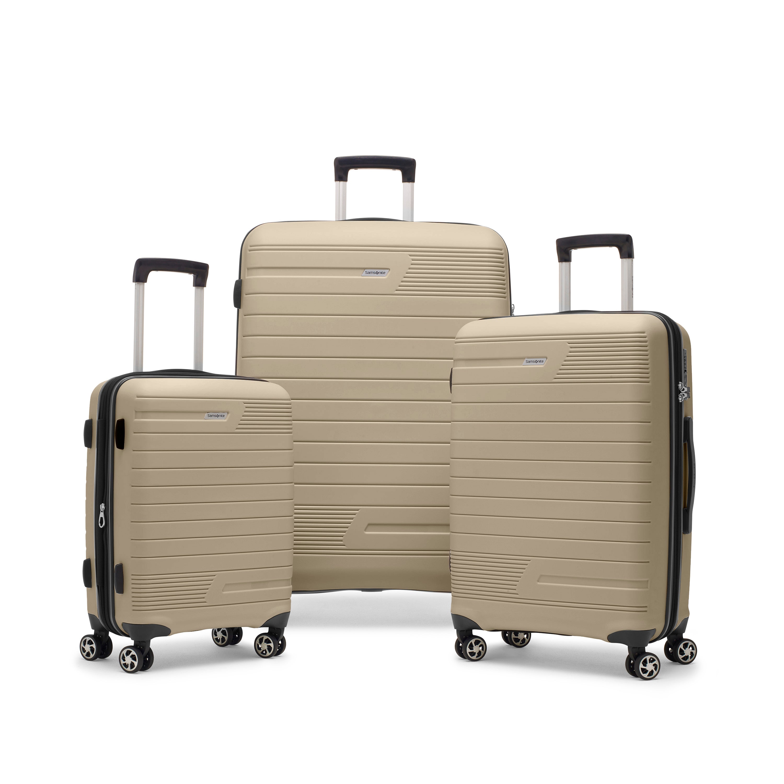 Samsonite Luggage Sand Samsonite Sirocco Collection 3 Piece Nested Spinner Expandable Luggage Set