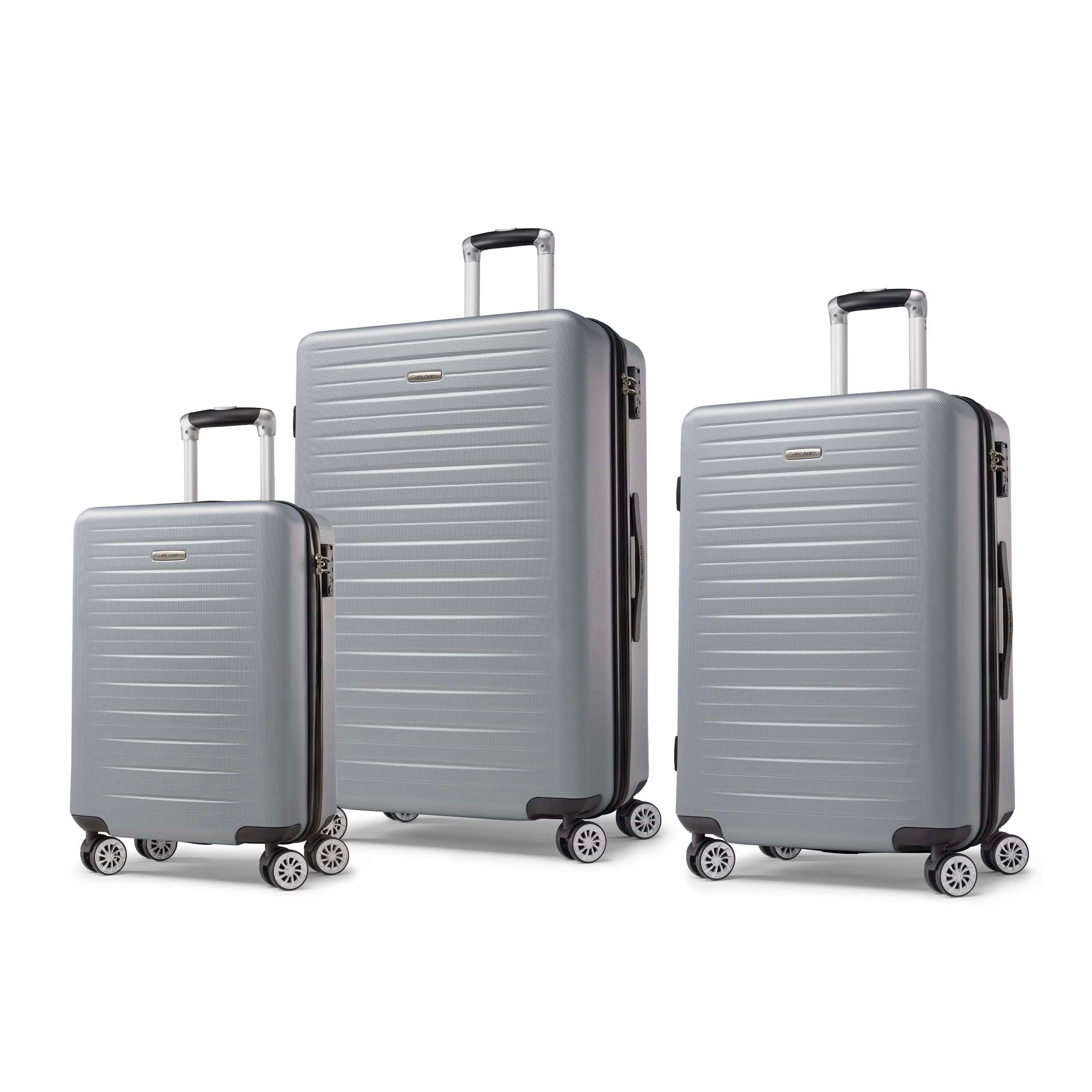 Samsonite Luggage Silver Samsonite Phoenix DLX Spinner 3-Piece Luggage Set