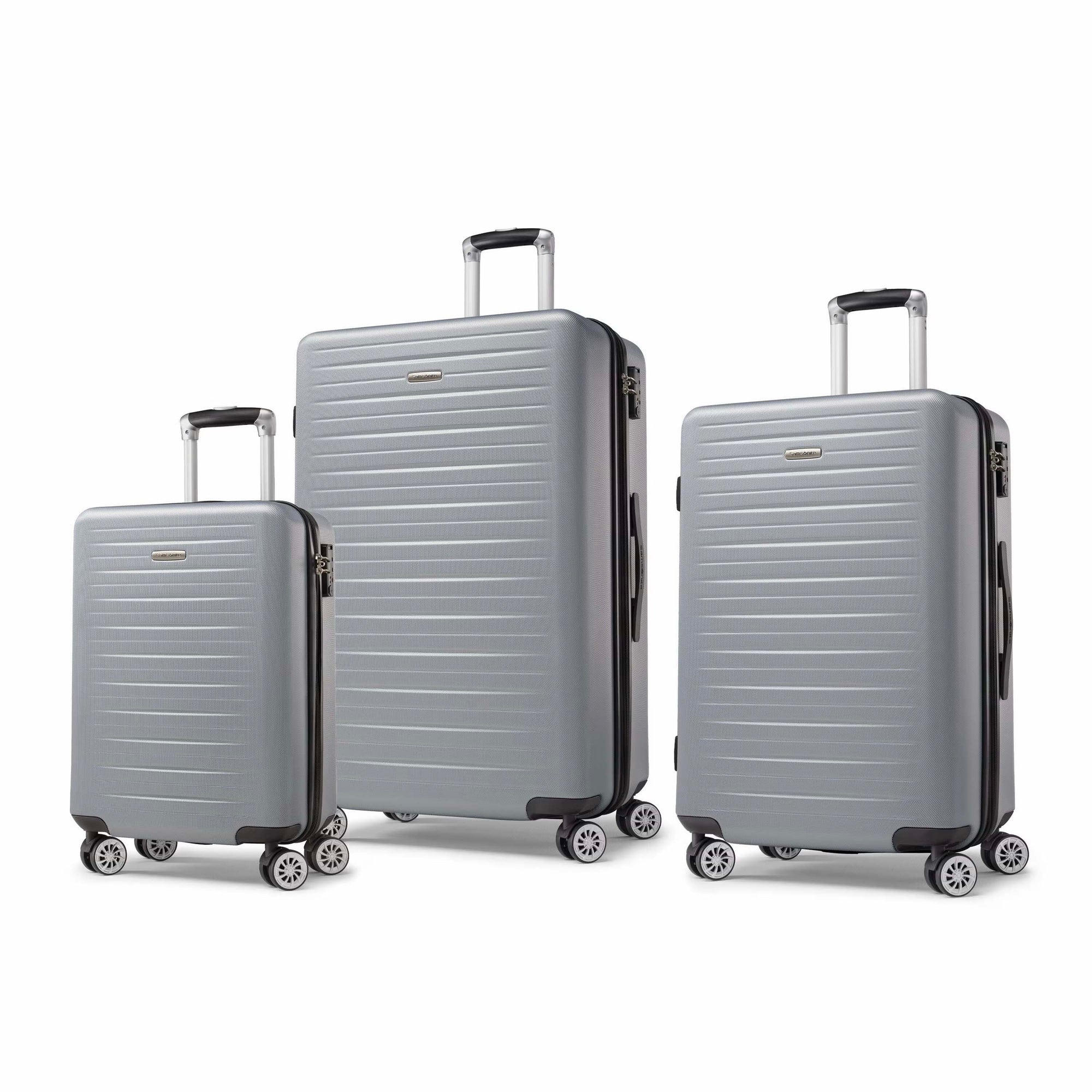 Samsonite Luggage Silver Samsonite Phoenix DLX Spinner 3-Piece Luggage Set