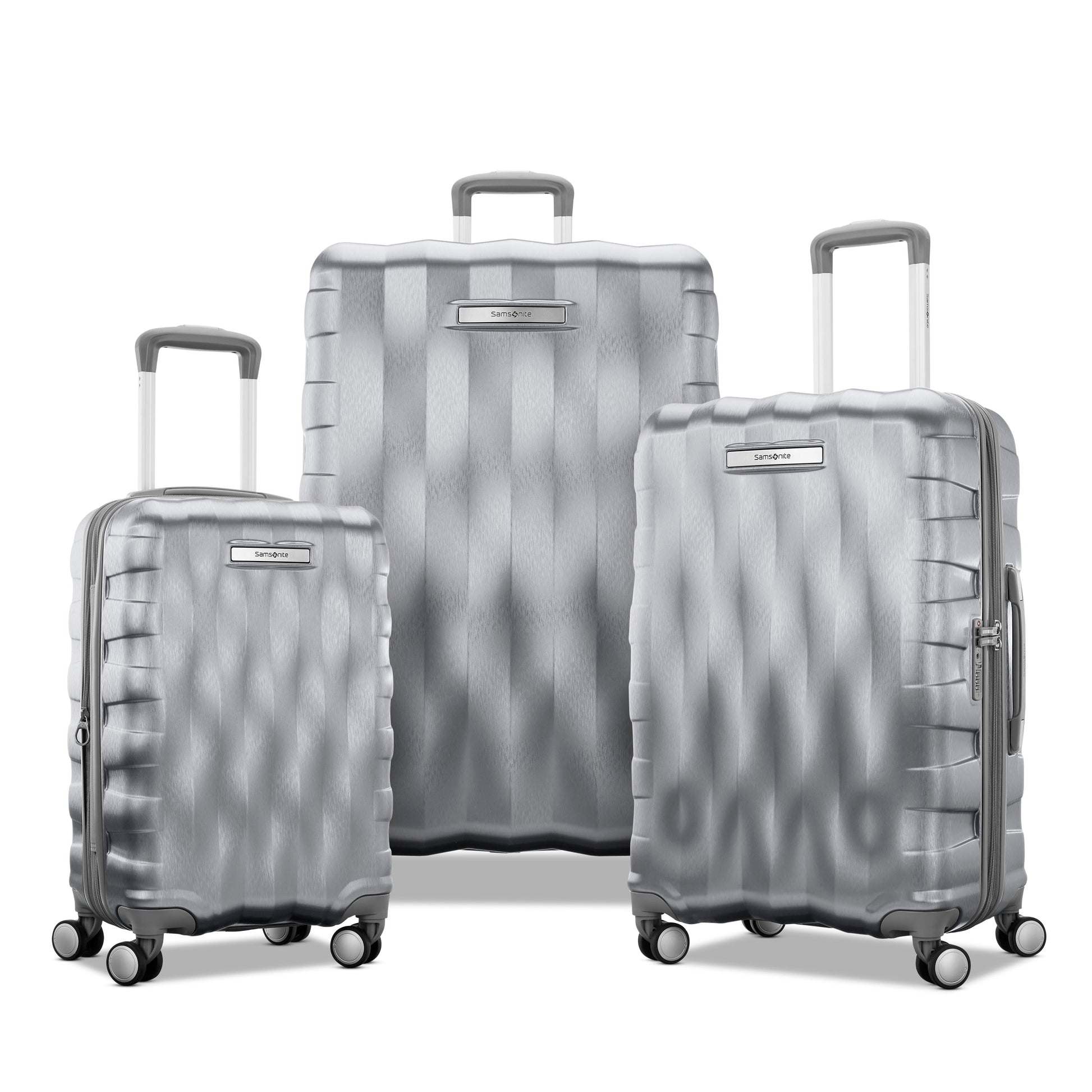 Samsonite Luggage Silver Samsonite Ziplite 6 Spinner 3-Piece Nested Luggage Set