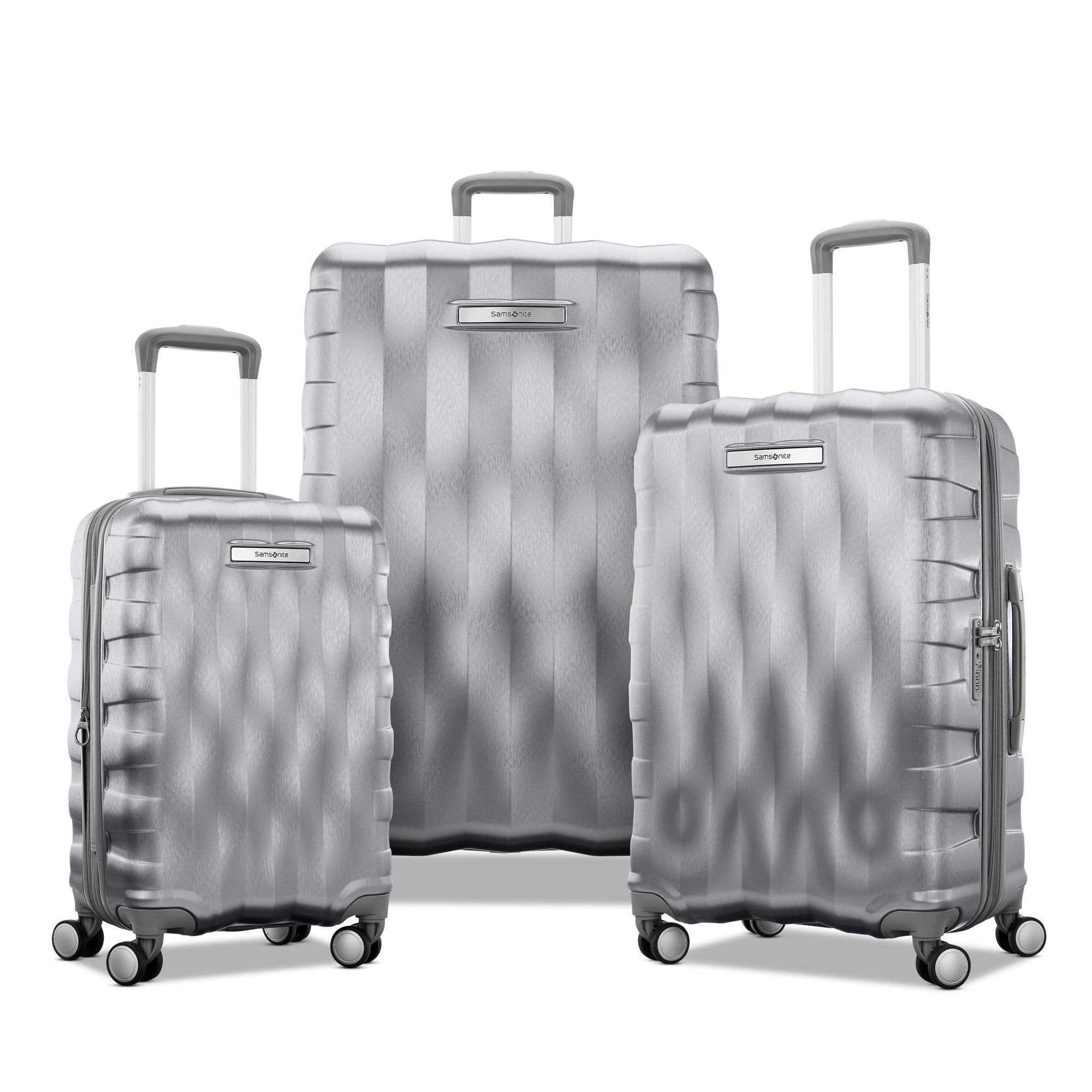 Samsonite Luggage Silver Samsonite Ziplite 6 Spinner 3-Piece Nested Luggage Set