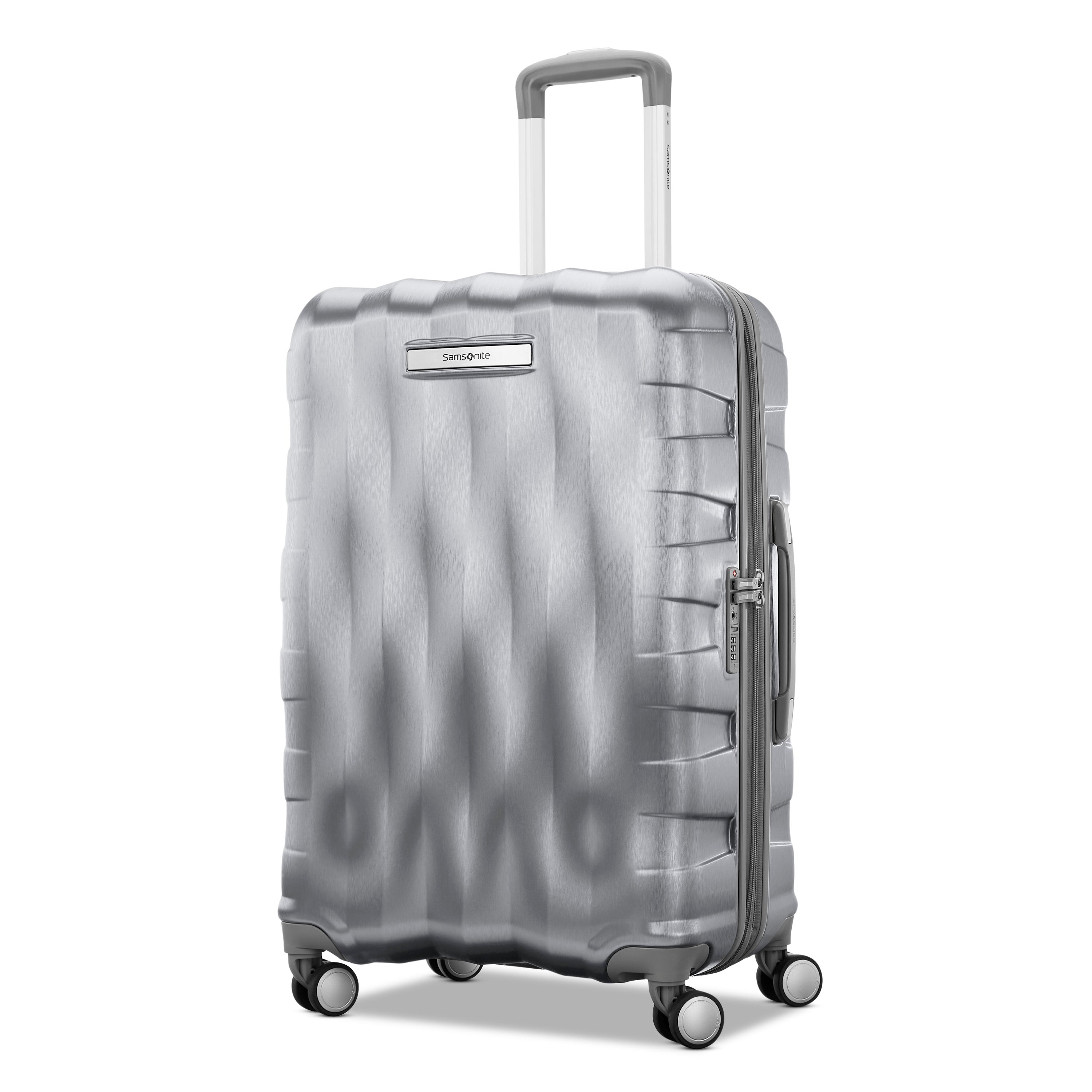 Samsonite Luggage Silver Samsonite Ziplite 6 Spinner Medium Expandable Luggage