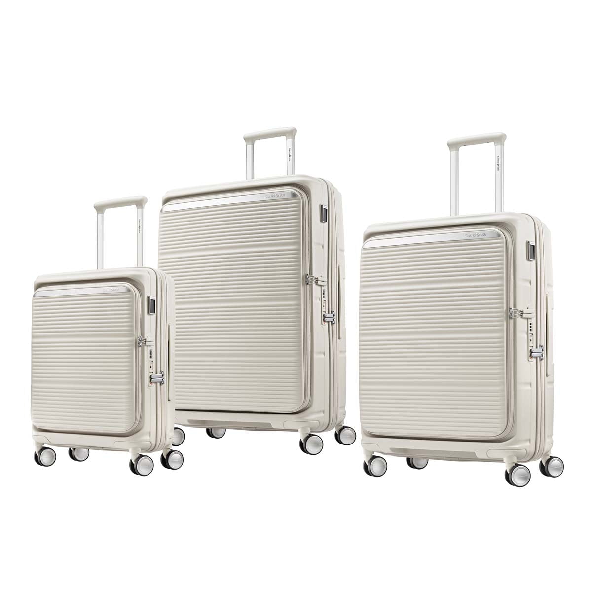 Samsonite Luggage Stone Grey Samsonite Paralux Hardside Expandable Spinner 3-Piece Luggage Set