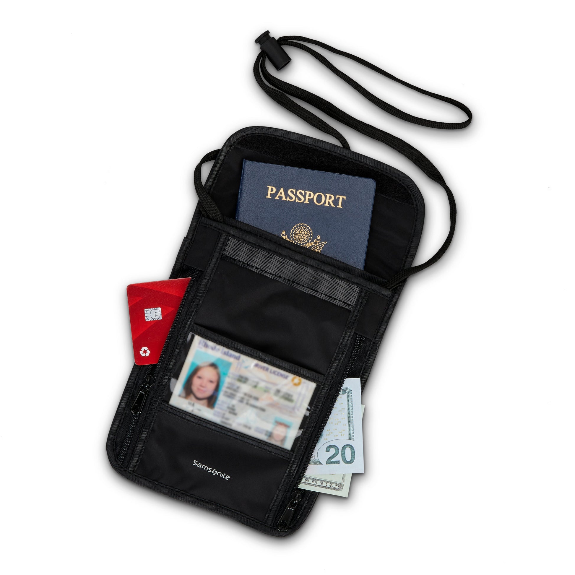 Samsonite Travel Accessories Black Samsonite RFID Neck Pouch